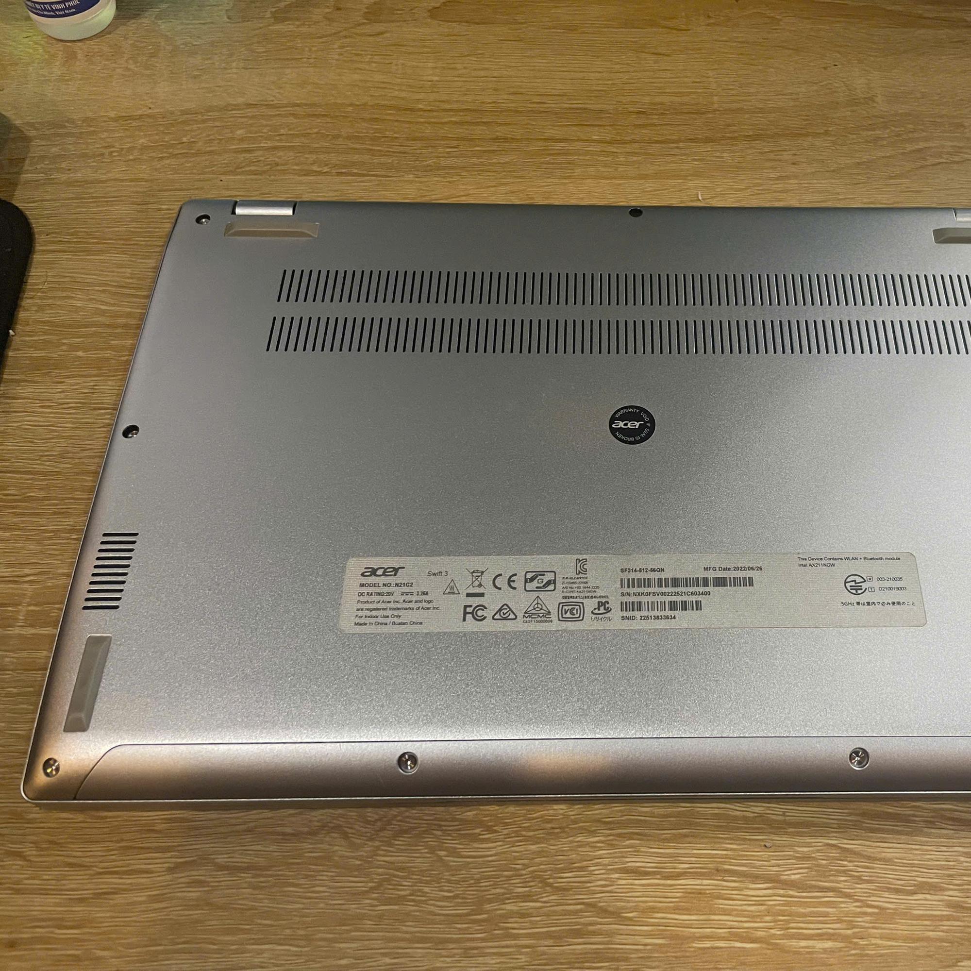 Acer i5 12th Ram 16GB 512GB SSD Màn 14inch 2K-duoc-ban-tai-Vi Tính Kim Trân