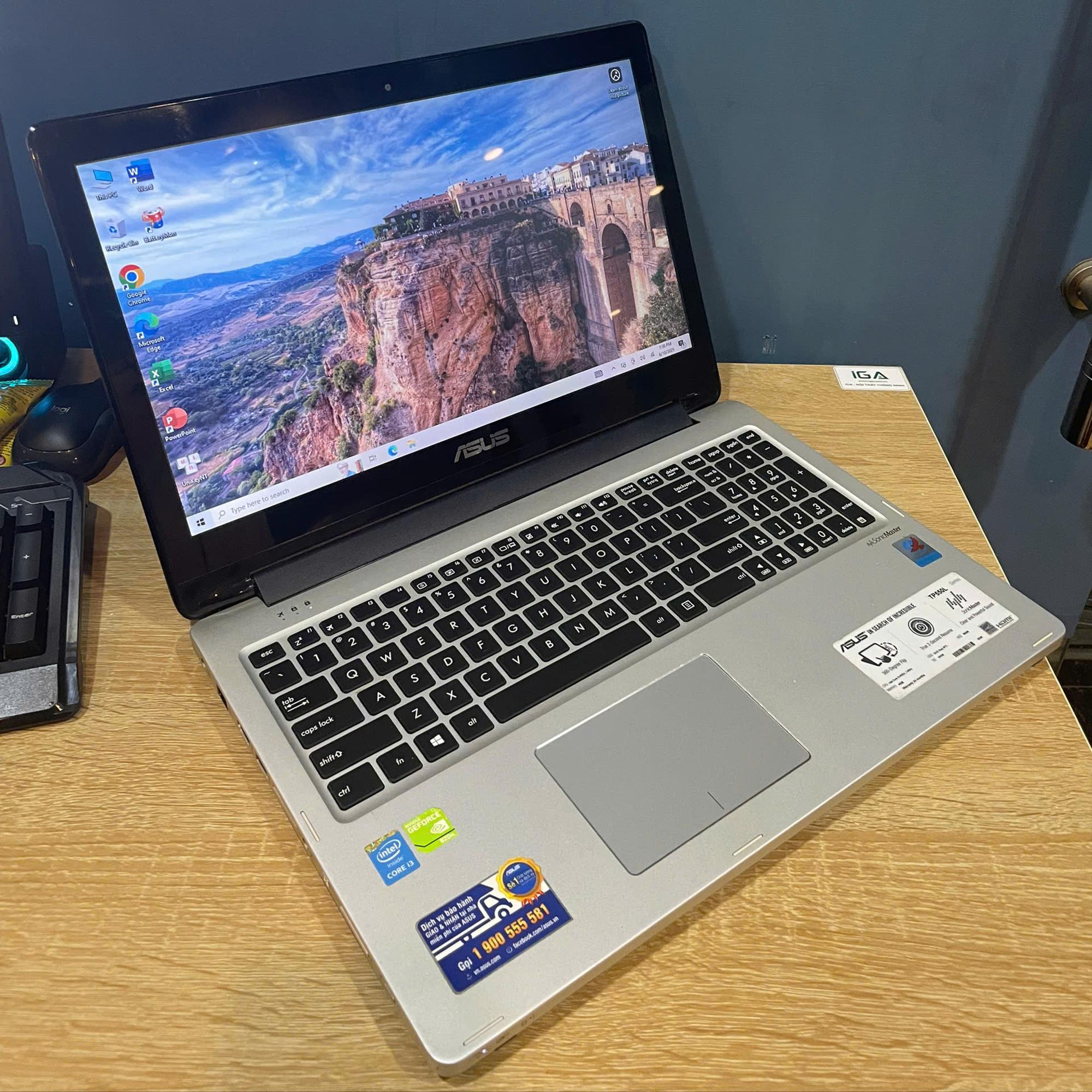 Asus I3 4th Ram 8GB 128GB CARD Geforce 820M, Xoay gập 360 có cảm ứng-duoc-ban-tai-Vi Tính Kim Trân