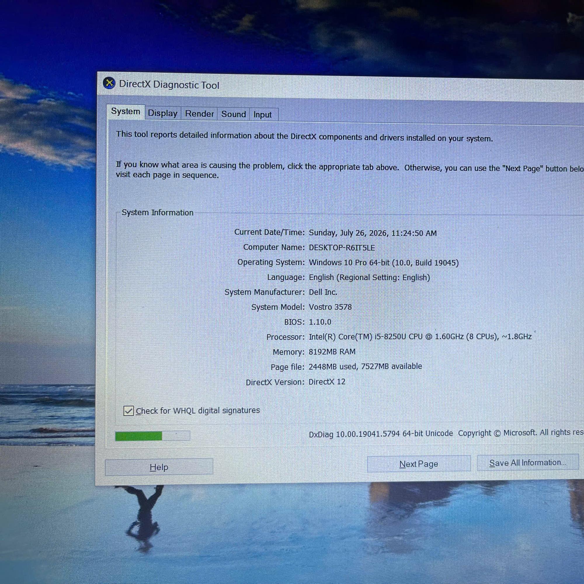 Dell i5 8th Ram 8GB 128GB SSD Card AMD Radeon 520 Màn 15.6inch FHD.-duoc-ban-tai-Vi Tính Kim Trân