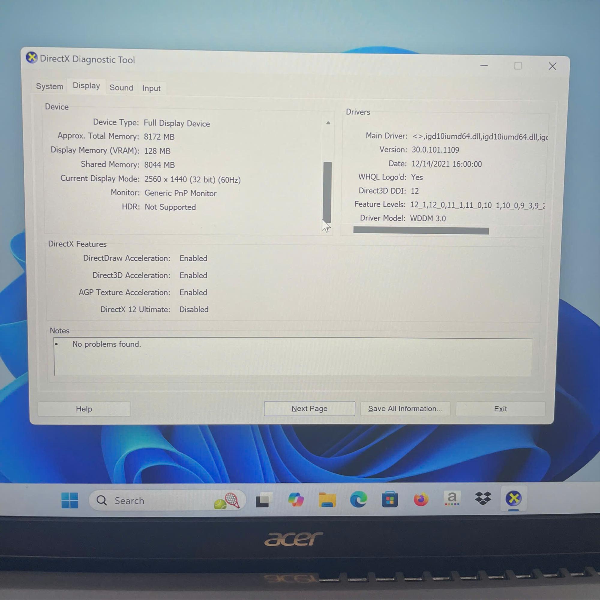Acer i5 12th Ram 16GB 512GB SSD Màn 14inch 2K-duoc-ban-tai-Vi Tính Kim Trân