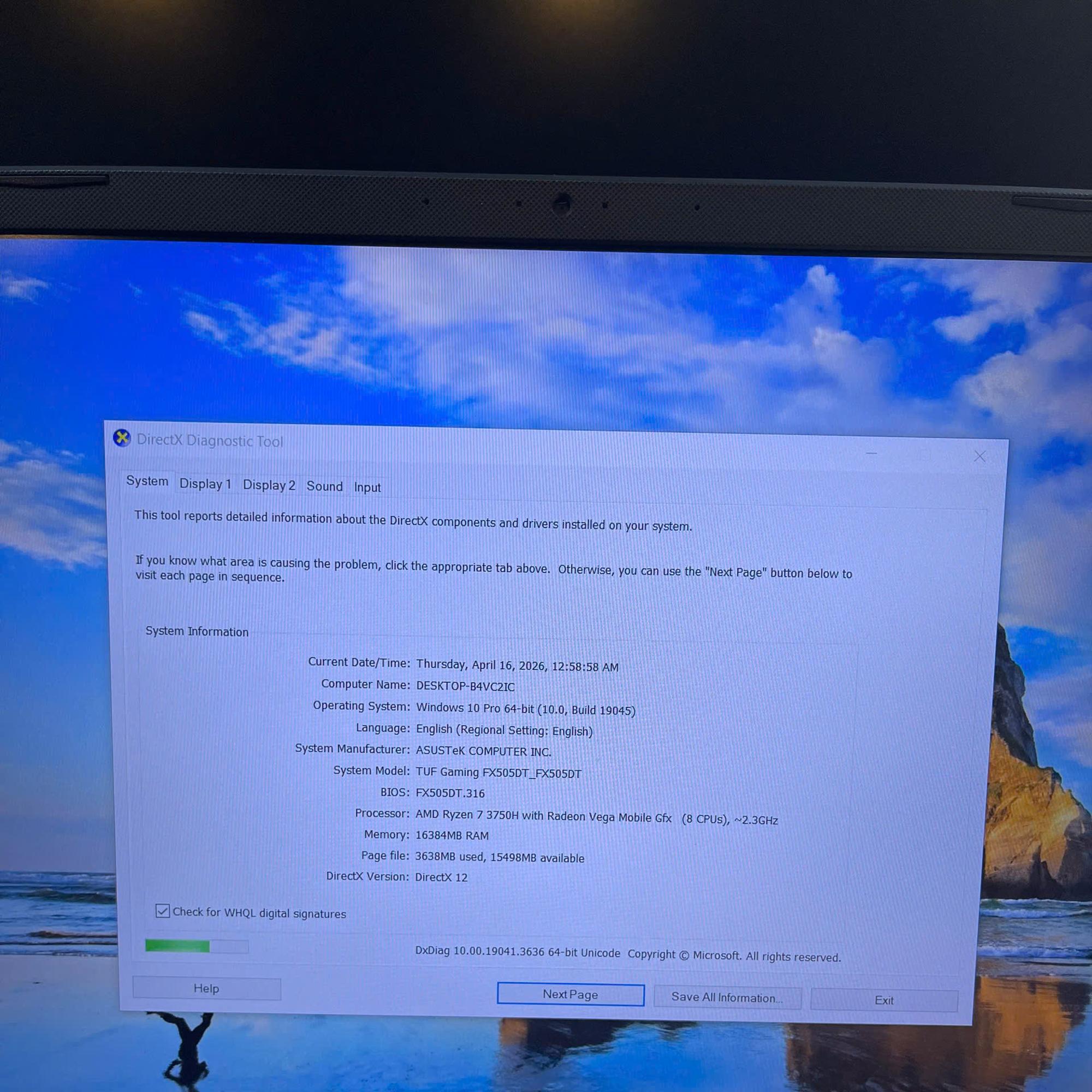 ASUS Tuf Ryzen 7 3750H Ram 16GB 512GB SSD CARD GTX 1650 Màn 15.6inch 120hz-duoc-ban-tai-Vi Tính Kim Trân