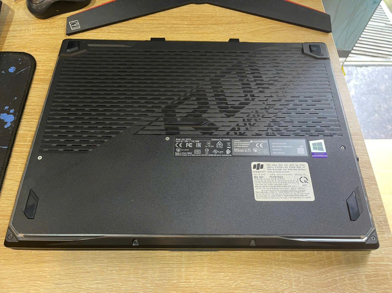 Asus ROG I7 9Th Ram 16GB 512GB SSD CARD GTX 1050 MÀN 15.6INCH FHD 120HZ-duoc-ban-tai-Vi Tính Kim Trân
