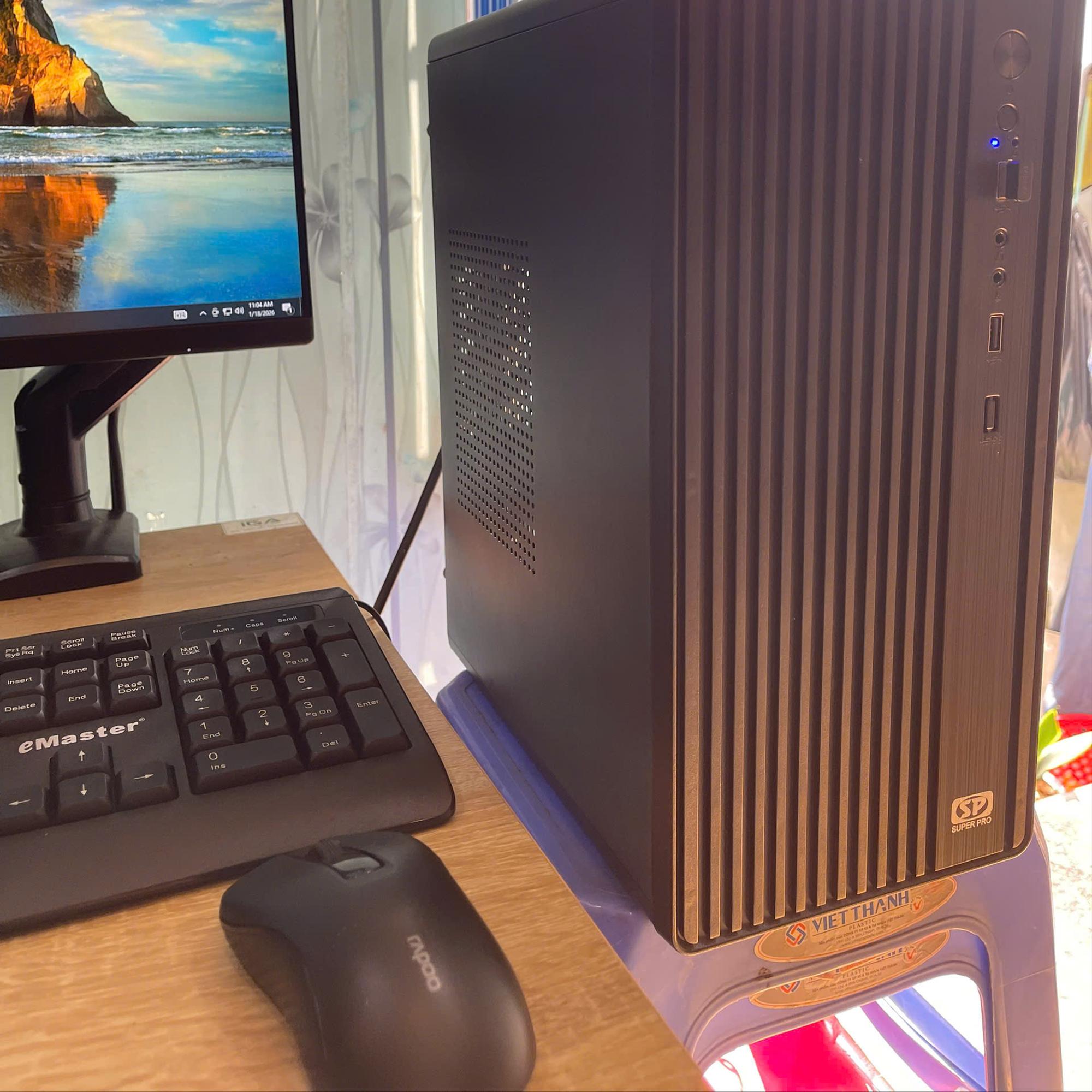 PC MSI Core i3 8th Ram 16GB SSD 256GB SSD Card GTX 650 Màn 24inch FHD -duoc-ban-tai-Vi Tính Kim Trân