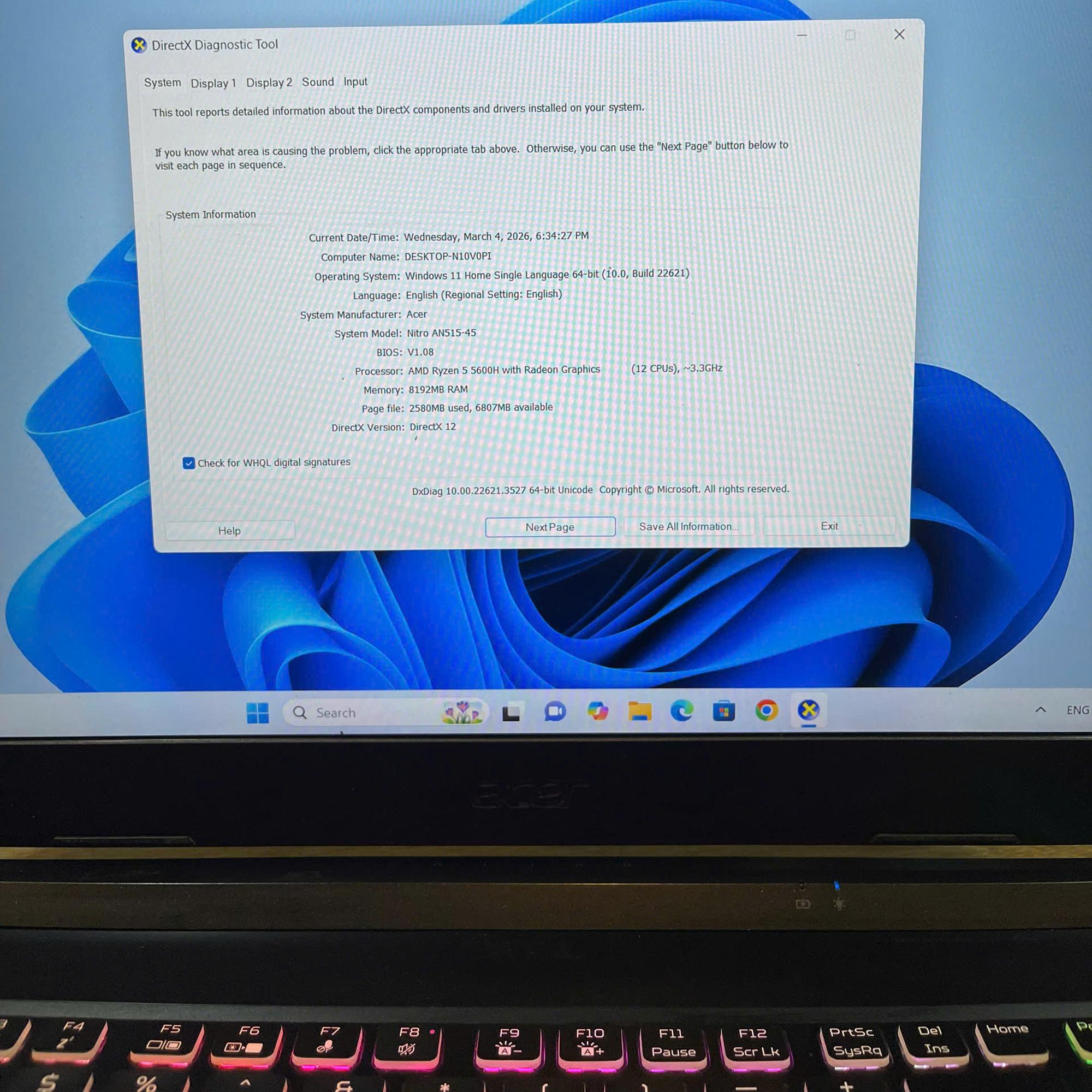 Acer Nitro Ryzen 5 5600H 8/512GB Card GTX 1650 15.6inch 144Hz-duoc-ban-tai-Vi Tính Kim Trân