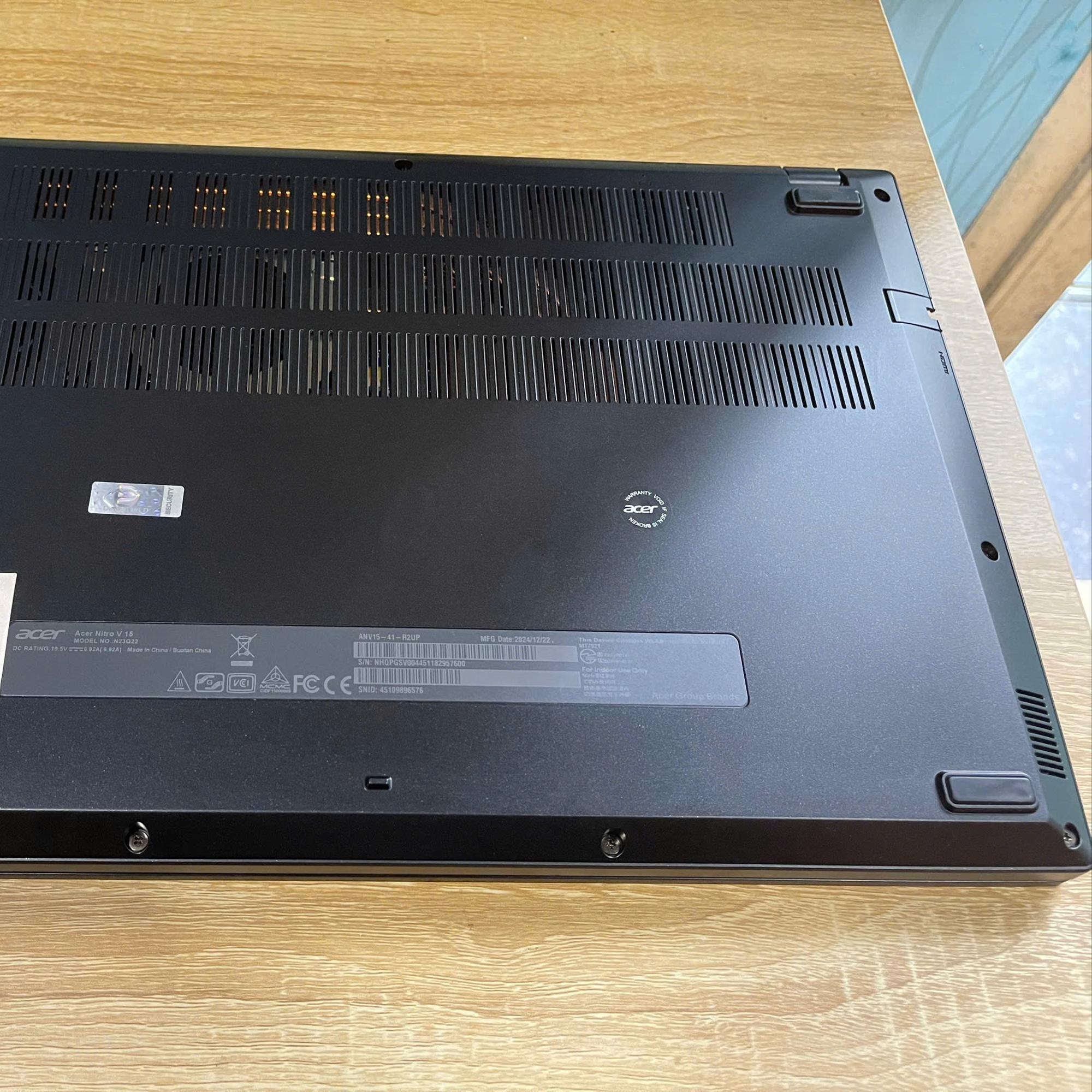 Acer Nitro V Ryzen 5 6600H Ram 16GB 512GB SSD Card RTX 2050 Màn 15.6inch 165hz. BH TGDĐ tới 3/2027-duoc-ban-tai-Vi Tính Kim Trân