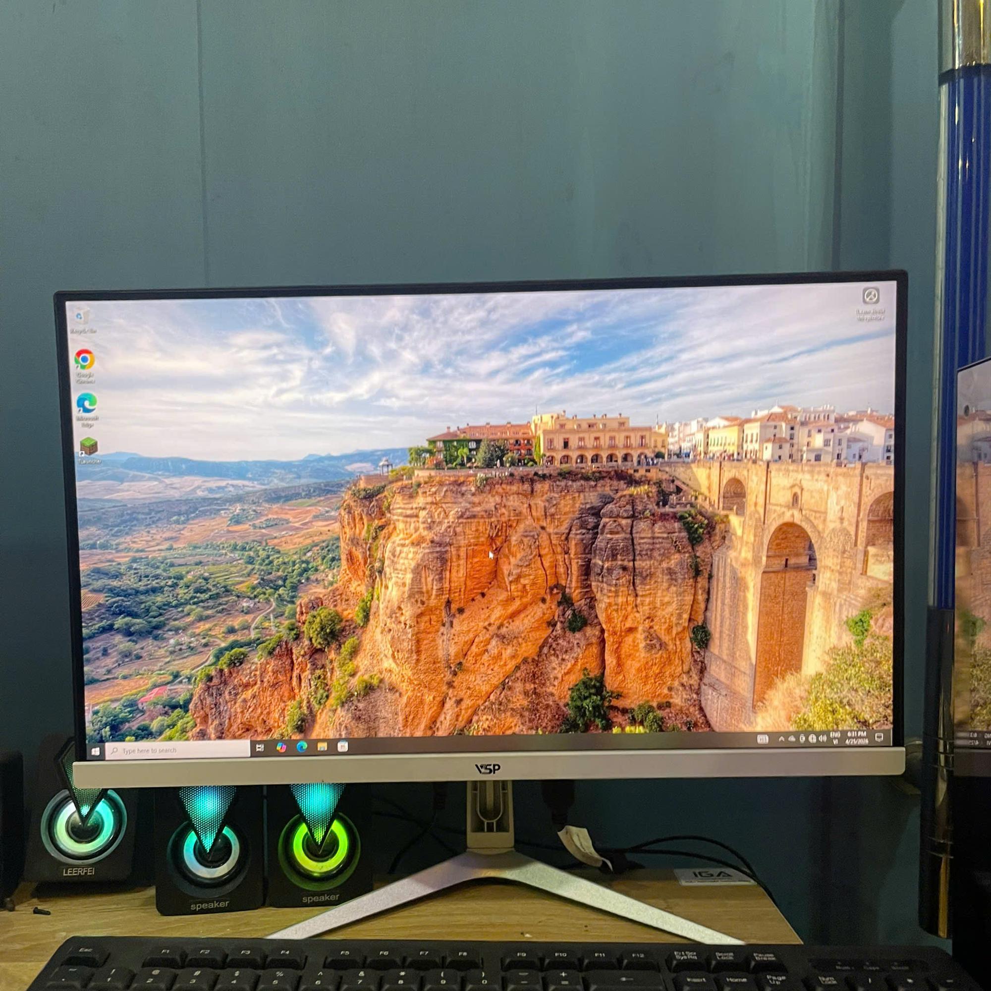 PC i5 7th Ram 8GB SSD 256GB SSD Card GTX 1050 Màn 24inch FHD -duoc-ban-tai-Vi Tính Kim Trân