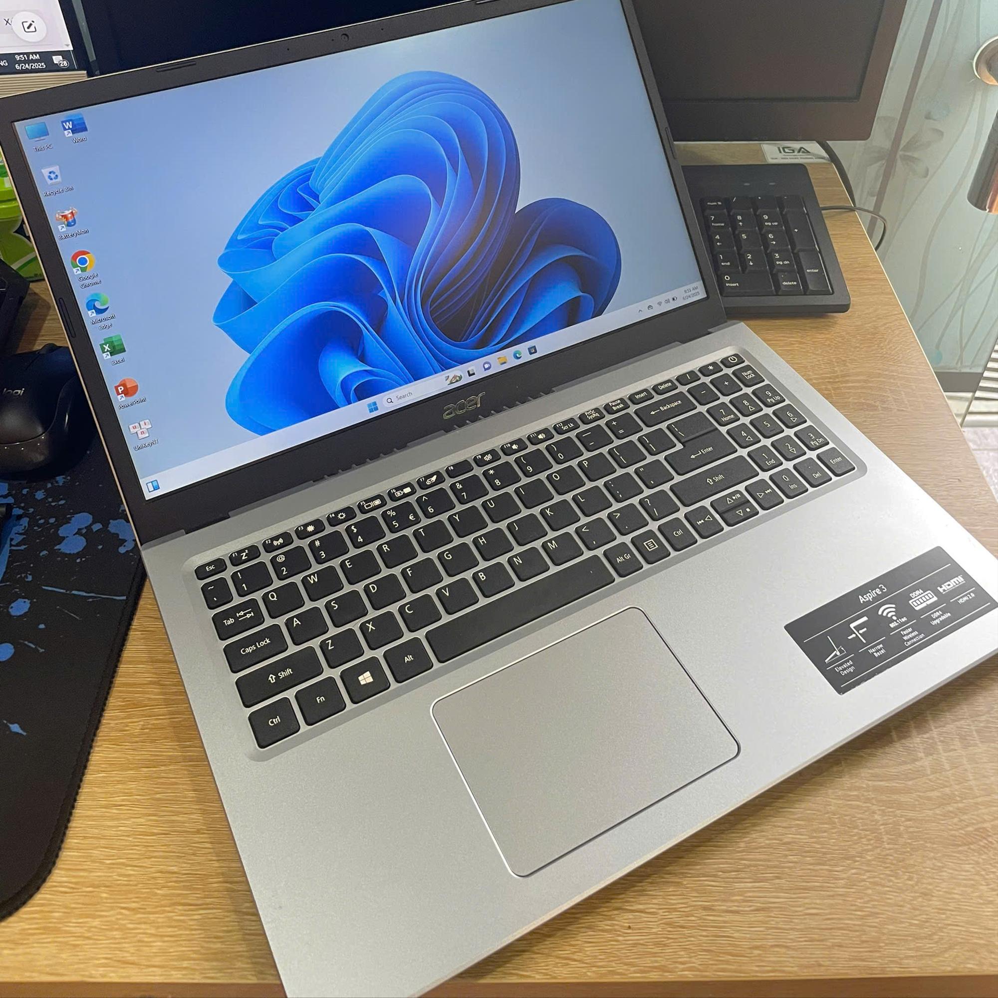 ACER ASPIRE A315 Ram 8GB 256GB SSD CARD RỜI MX350 Màn 15.6inch FHD -duoc-ban-tai-Vi Tính Kim Trân