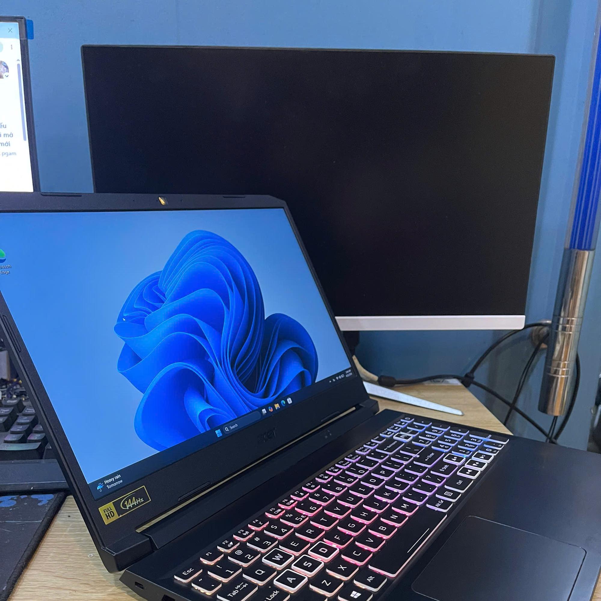 Acer Nitro i5 11th Ram 16GB Card RTX 3050 Màn 15.6inch FHD 144Hz.-duoc-ban-tai-Vi Tính Kim Trân