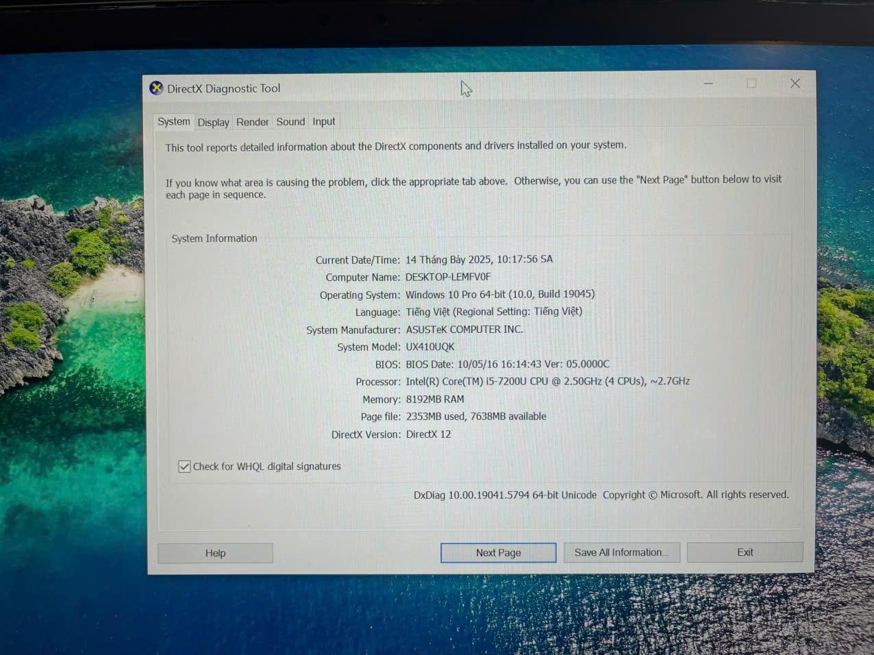 ASUS i5 7th Ram 8GB 256GB SSD CARD RỜI NVIDIA Geforce 940MX -duoc-ban-tai-Vi Tính Kim Trân