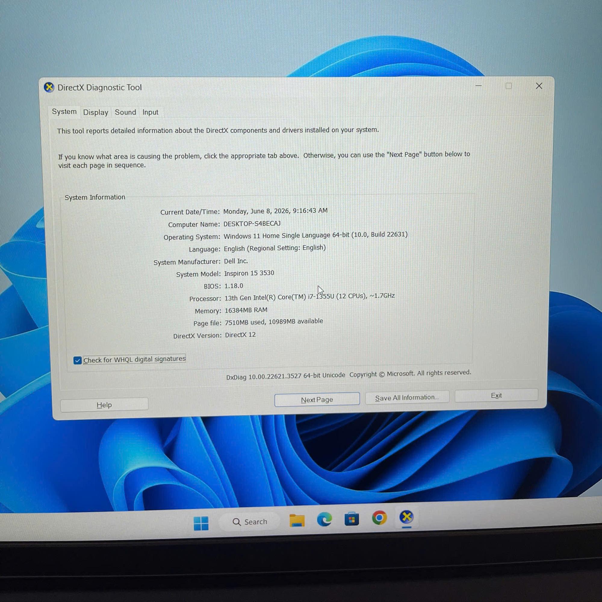 Dell i7 13th Ram 16GB 512GB SSD Màn 15.6inch FHD 120hz. BH hãng 10/2026-duoc-ban-tai-Vi Tính Kim Trân