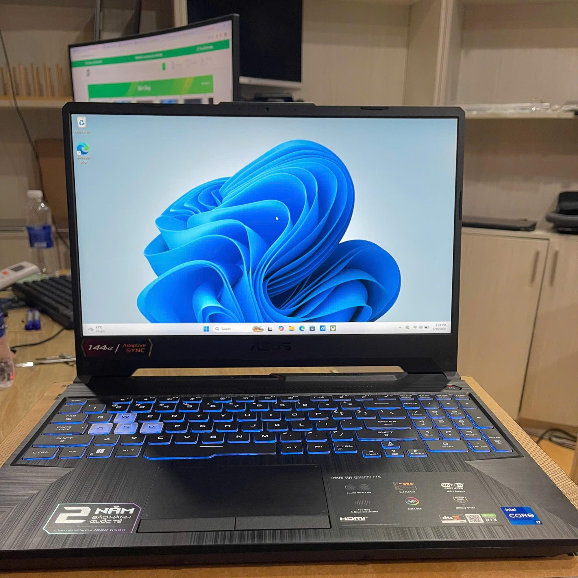 Asus Tuf i7 11th Ram 16GB 512GB NVMe Card RTX 3050Ti Màn 15.6inch FHD 144Hz-duoc-ban-tai-Vi Tính Kim Trân