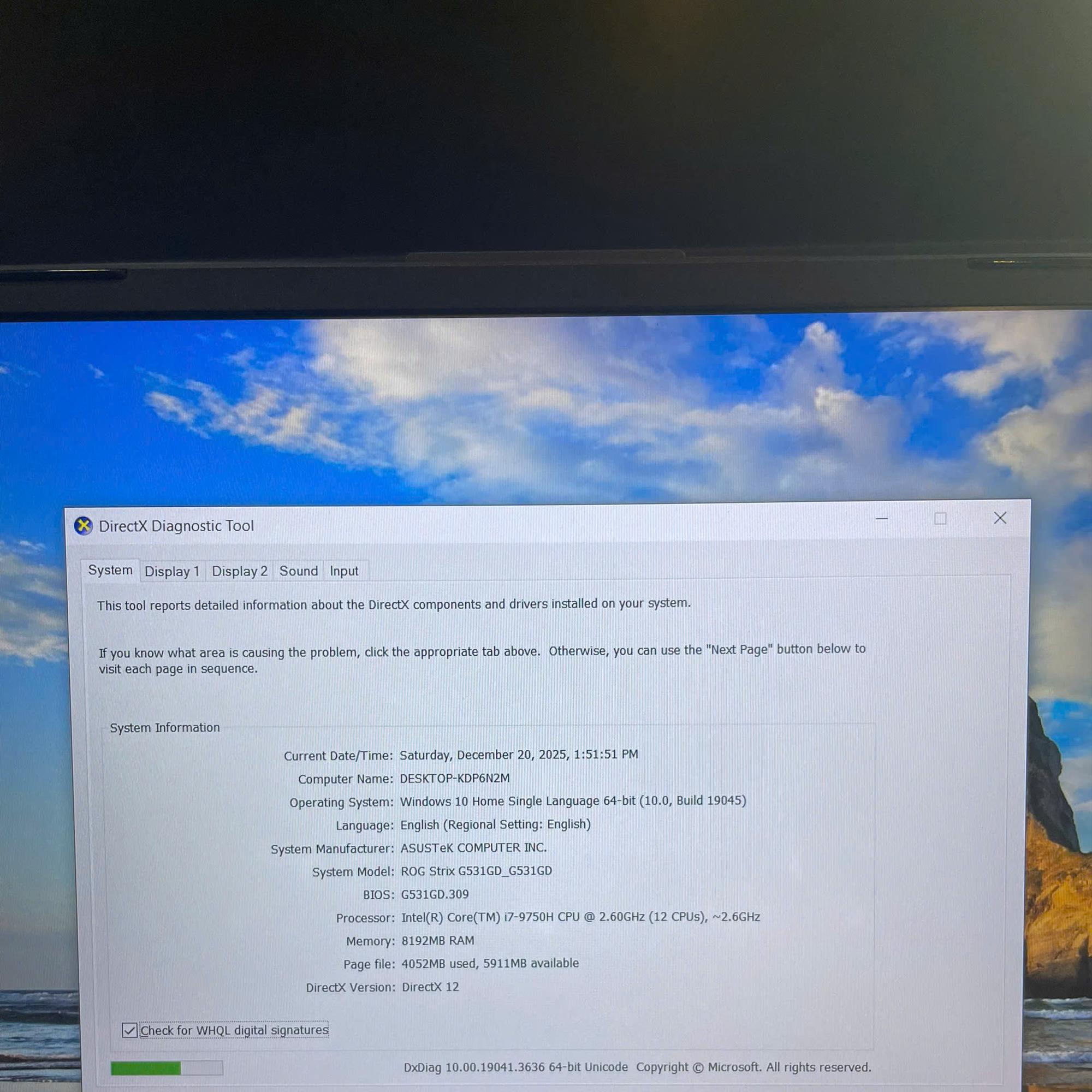 Asus ROG I7 9Th Ram 8GB 256GB SSD CARD GTX 1050 MÀN 15.6INCH FHD 120HZ-duoc-ban-tai-Vi Tính Kim Trân