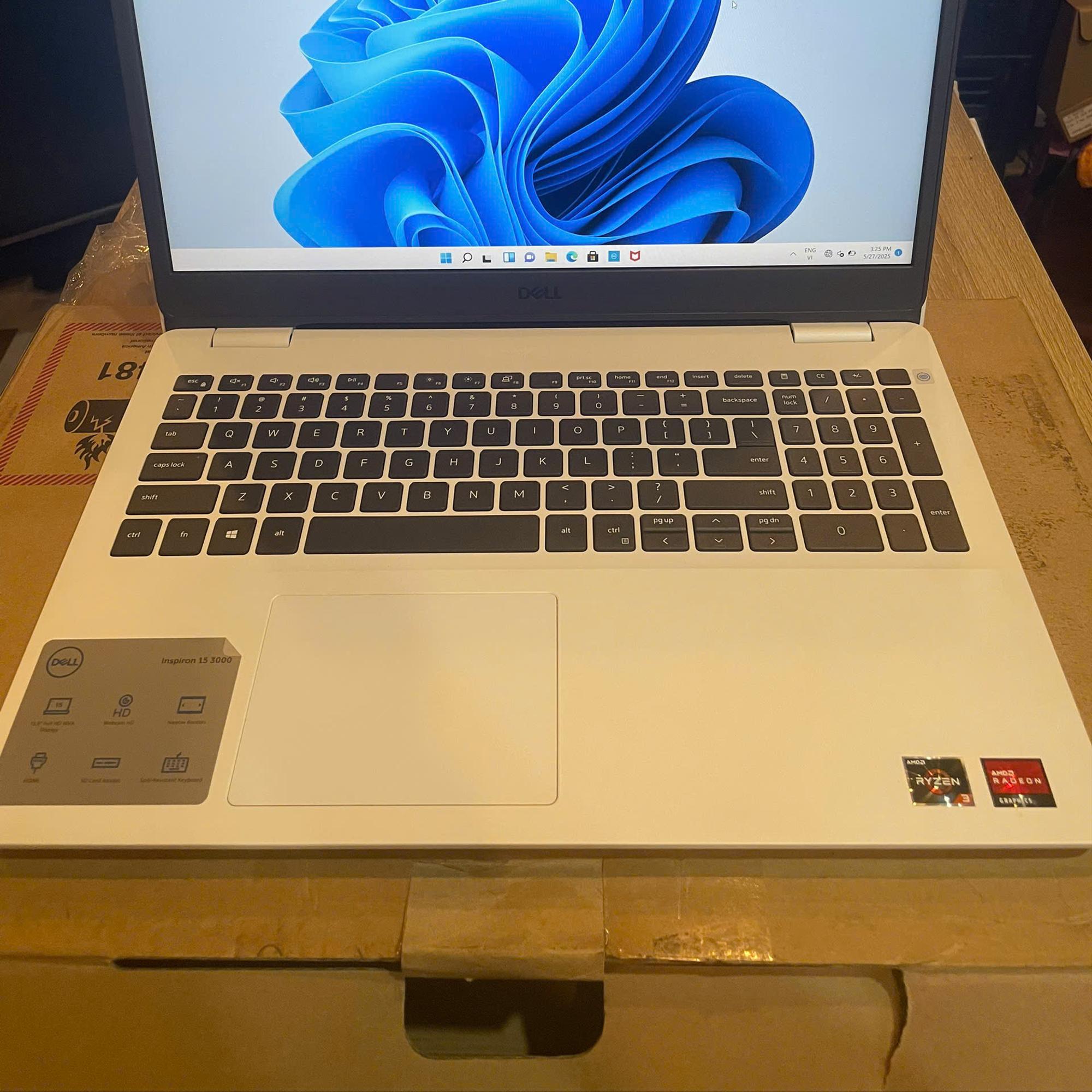 laptop Dell Ryzen 3 3250u Ram 8GB 256GB SSD Máy đẹp keng full box-duoc-ban-tai-Vi Tính Kim Trân