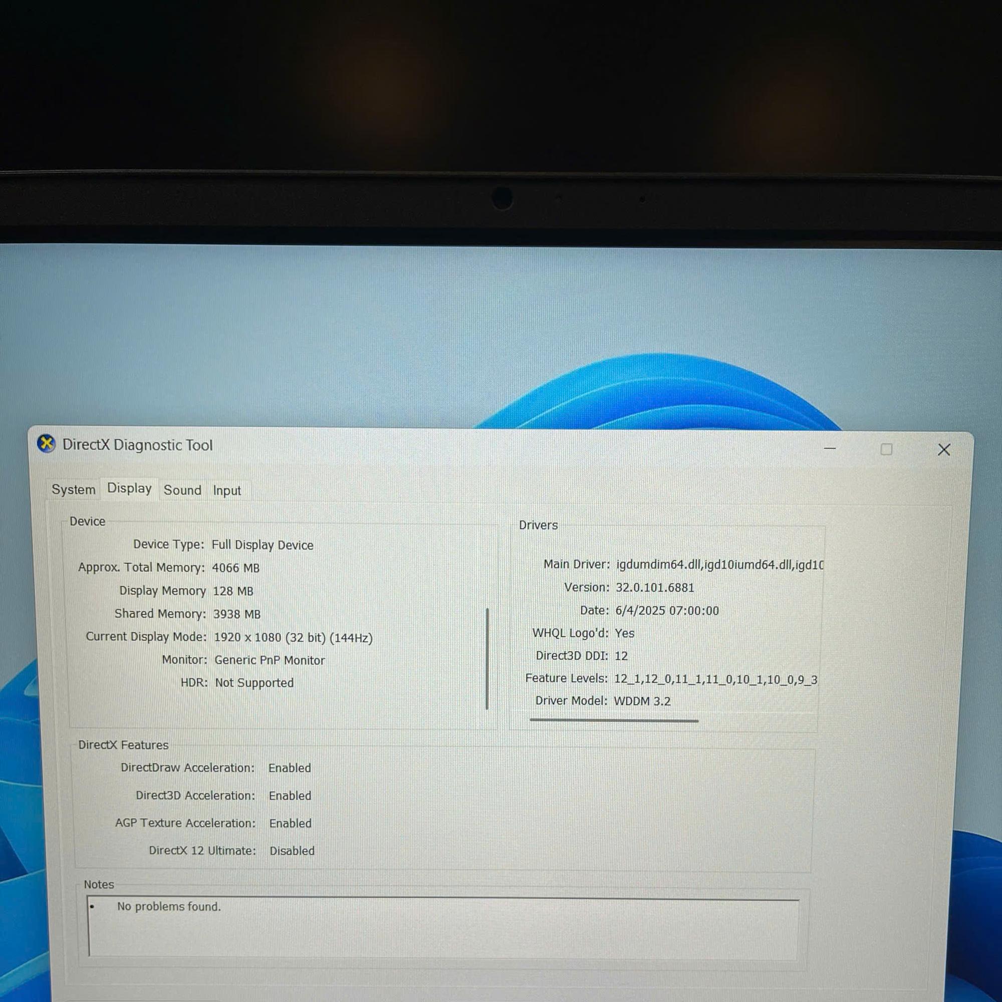 Dell i7 12th Ram 8GB 512GB SSD Màn hình 15.6inch FHD 144hz-duoc-ban-tai-Vi Tính Kim Trân