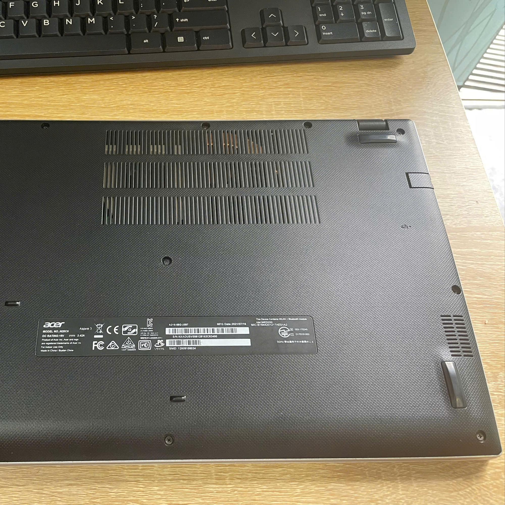 ACER ASPIRE A315 Ram 8GB 256GB SSD CARD RỜI MX350 Màn 15.6inch FHD -duoc-ban-tai-Vi Tính Kim Trân