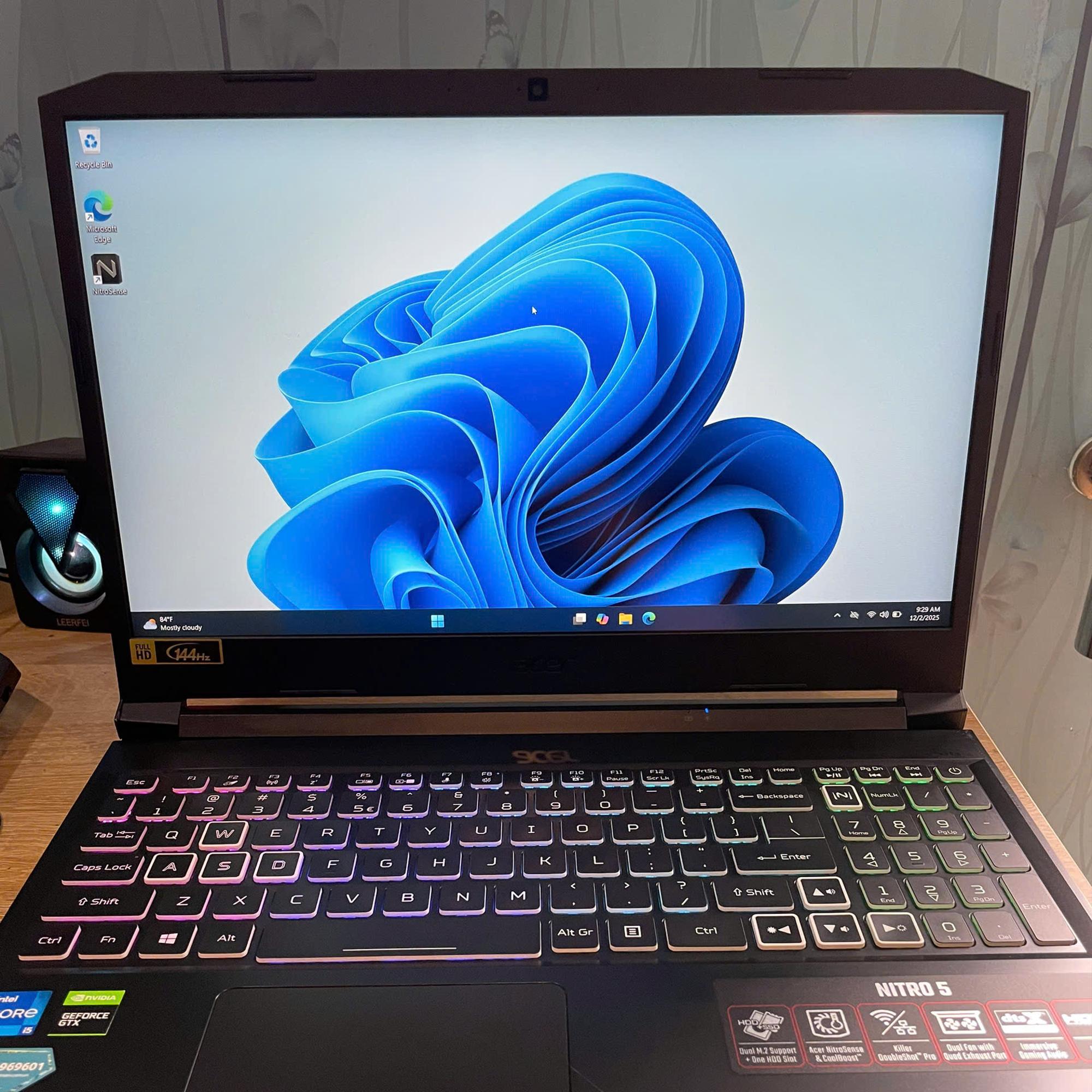 Acer Nitro i5 11th Ram 16GB 512GGB SSD Card rời GTX 1650 Màn 15.6inch FHD 144HZ-duoc-ban-tai-Vi Tính Kim Trân