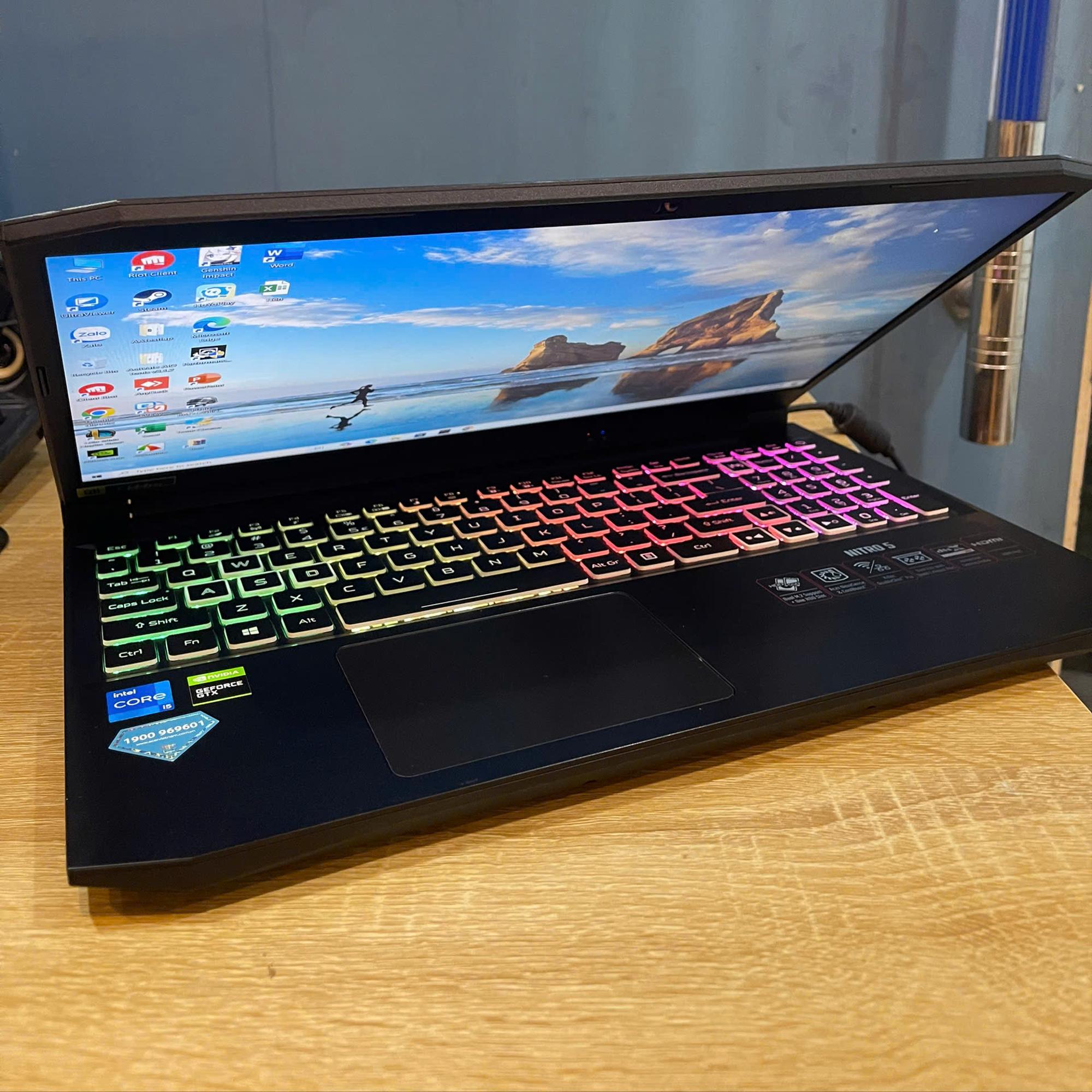 Acer i5 11th Ram 8GB 512GGB SSD Card rời GTX 1650 Màn 15.6inch FHD 144HZ-duoc-ban-tai-Vi Tính Kim Trân