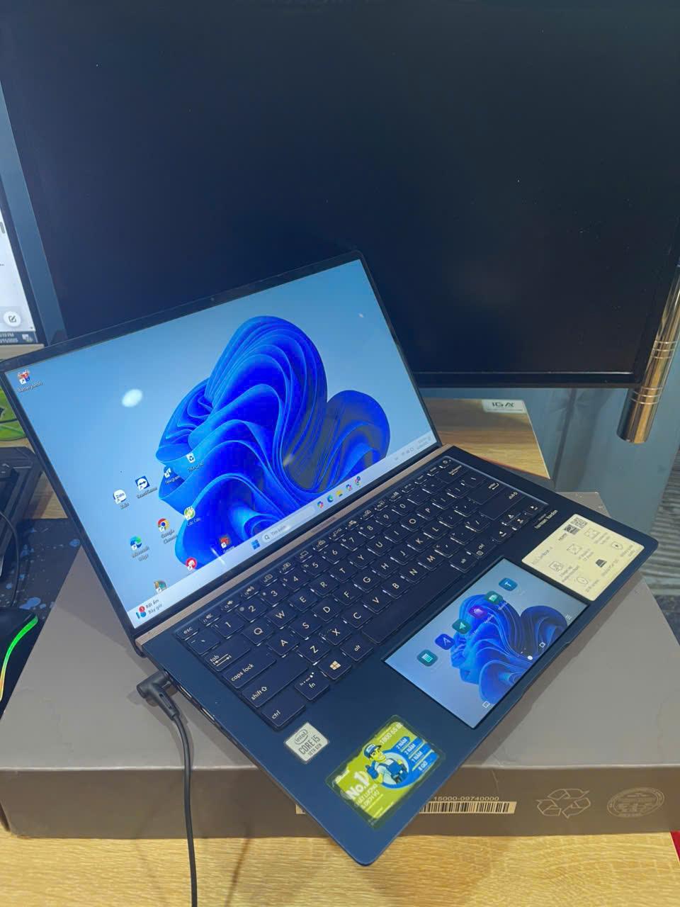 Asus Zenbook i5 10th Ram 8GB 512GB SSD Màn hình 14inch FHD IPS Có Box-duoc-ban-tai-Vi Tính Kim Trân