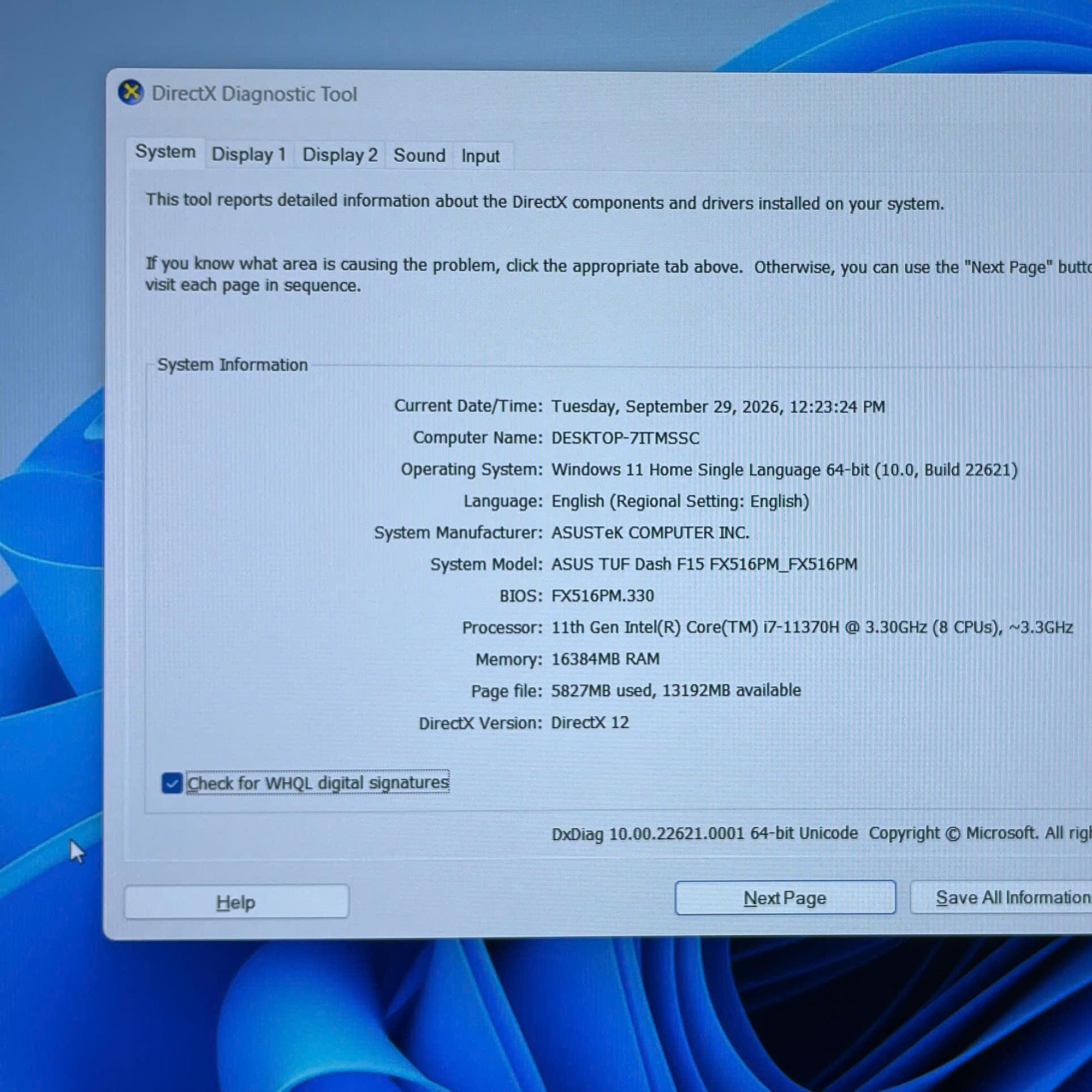 Asus TUF Dash i7 11th Ram 16GB 512GB SSD Card RTX 3060 Màn 15.6inch FHD 144Hz-duoc-ban-tai-Vi Tính Kim Trân
