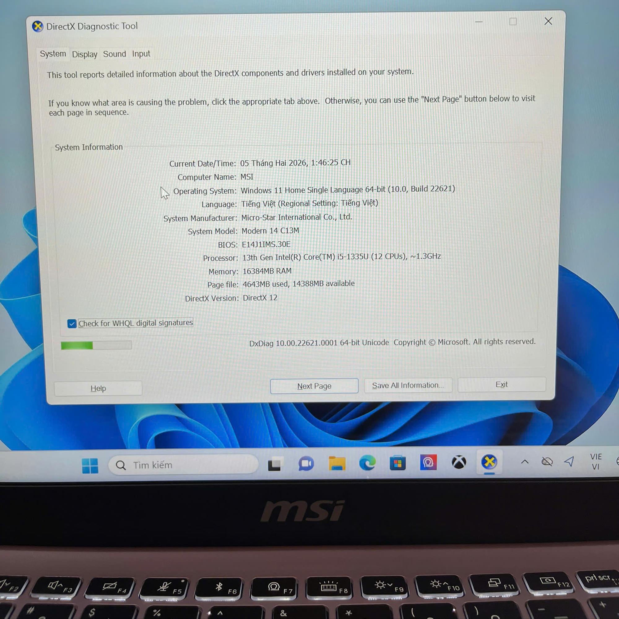 MSI i5 13th Ram 16GB 512GB SSD Màn 14inch FHD IPS-duoc-ban-tai-Vi Tính Kim Trân