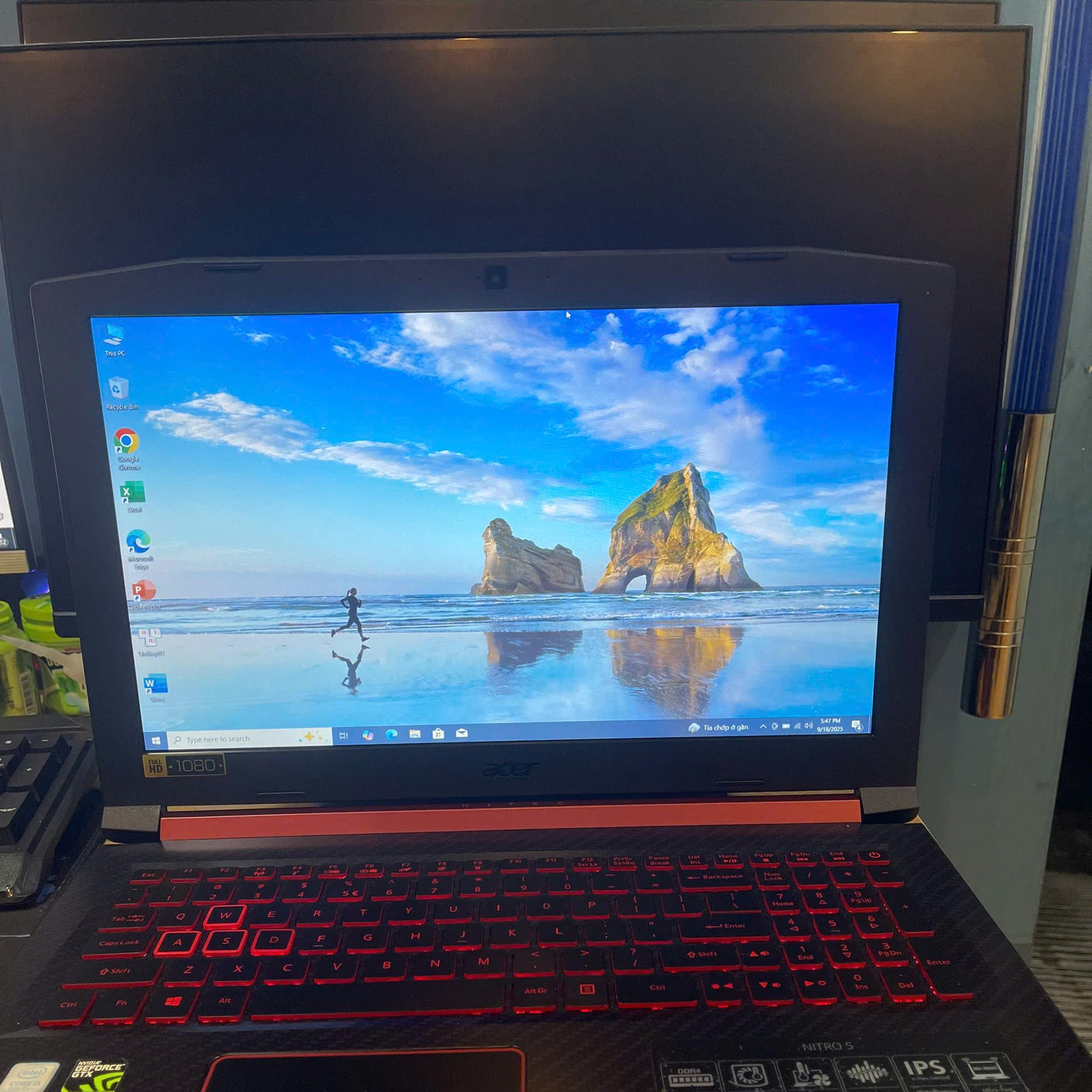 Acer Gaming i5 8th Ram 16GB 256GB SSD Card rời GTX 1050Ti Màn 15.6inch FHD -duoc-ban-tai-Vi Tính Kim Trân