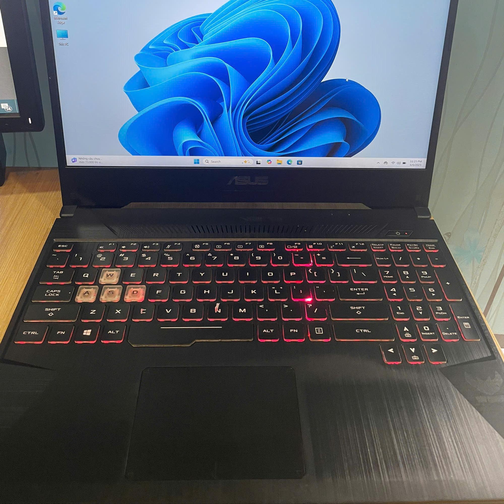 ASUS Tuf Gaming Ryzen 7 3750H Ram 16GB 512GB SSD CARD GTX 1650 Màn 15.6inch 144hz-duoc-ban-tai-Vi Tính Kim Trân
