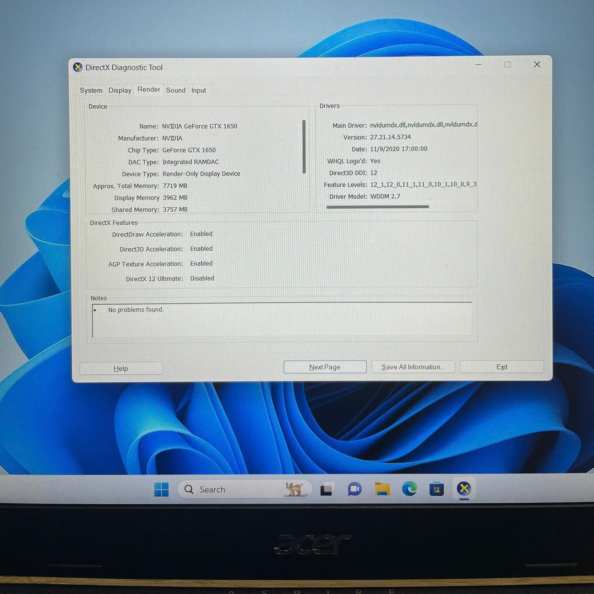Acer Aspire 7 Ryzen 5 5500u Ram 8GB 512GB SSD CARD GTX 1650 Màn 15,6inch 144hz-duoc-ban-tai-Vi Tính Kim Trân