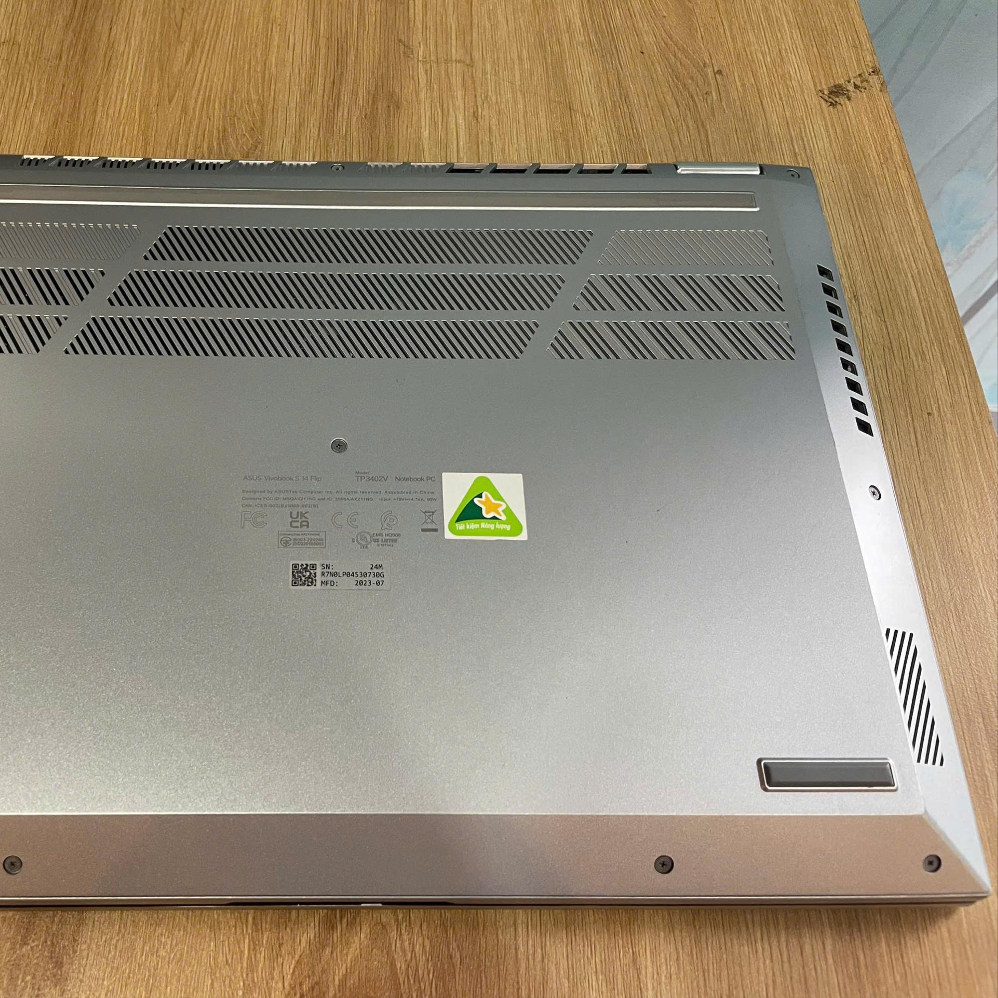 Asus Vivobook s14 flip i9 13th Ram 16GB 512GB SSD Cảm ứng xoay gập 360°. Bảo hành tới 8/2025-duoc-ban-tai-Vi Tính Kim Trân