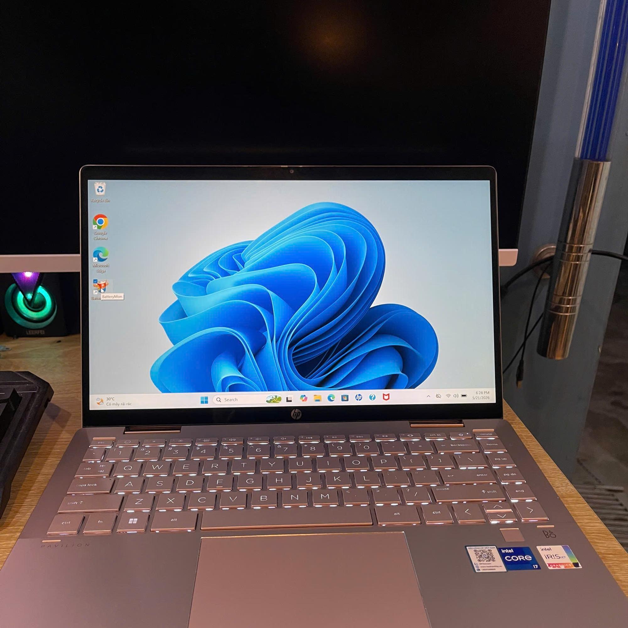 HP Pavilion X360 i7 12th Ram 16GB 512GB SSD Màn 14inch FHD IPS Cảm ứng-duoc-ban-tai-Vi Tính Kim Trân