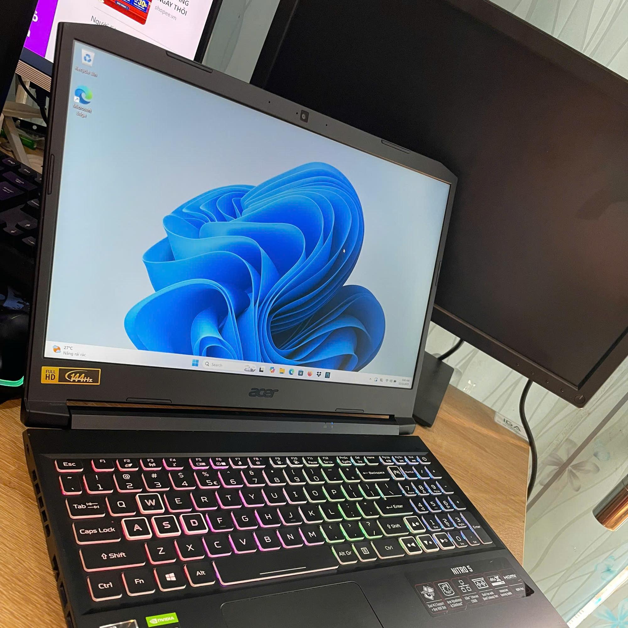 Acer Ryzen 5 5600H Ram 8GB 512GB SSD Card GTX 1650 Màn 15.6inch 144Hz-duoc-ban-tai-Vi Tính Kim Trân