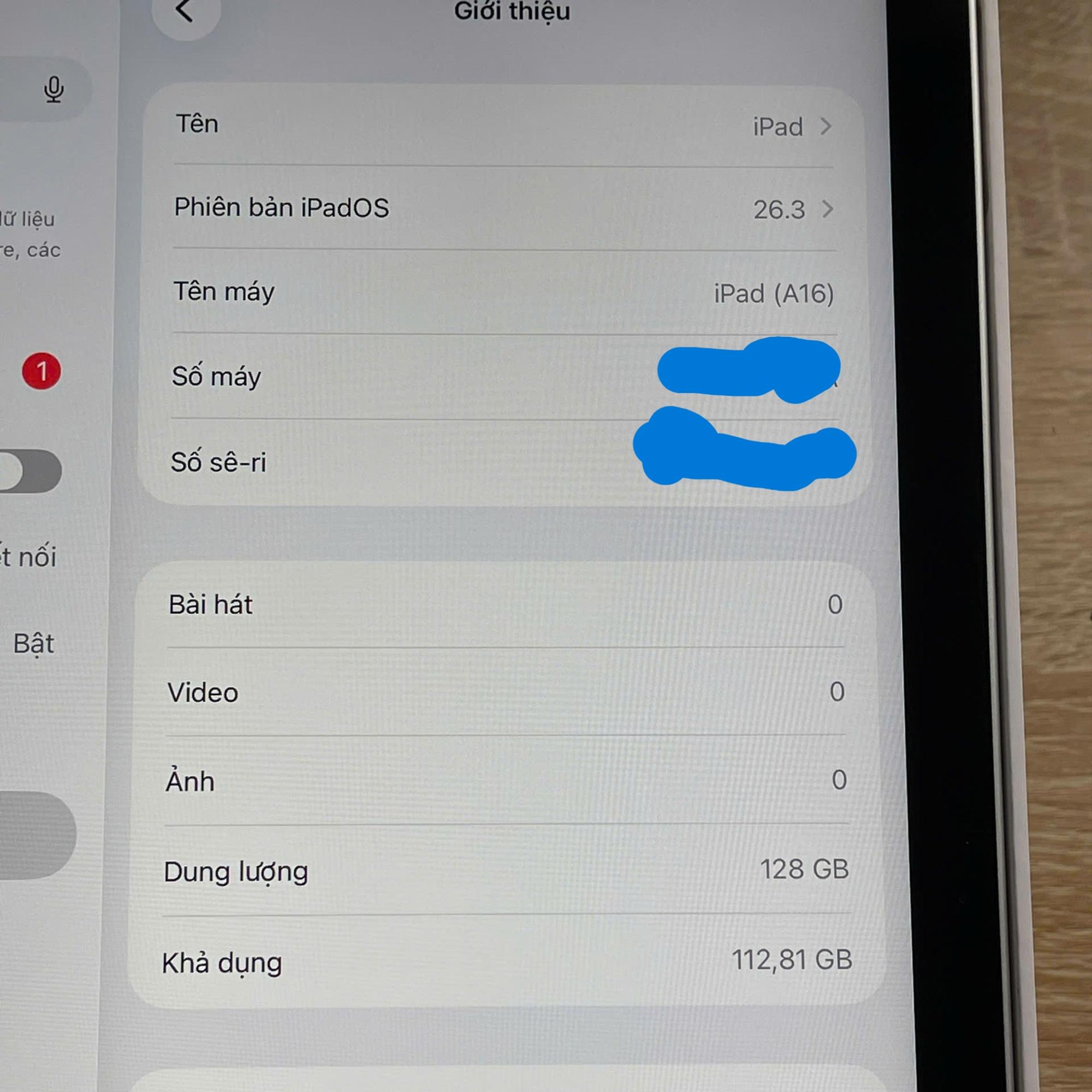 Ipad A16 128GB Like New sạc 9 lần. BH Apple tới 4/2027-duoc-ban-tai-Vi Tính Kim Trân