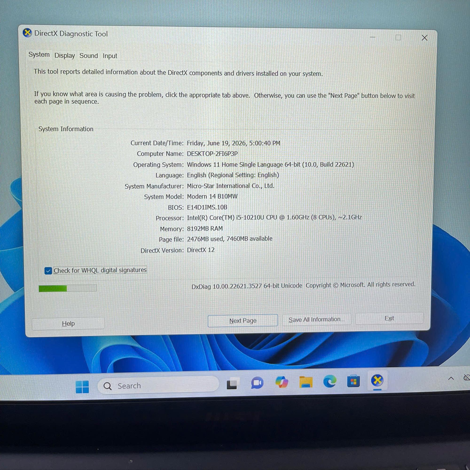 MSI i5 10th Ram 8GB 256GB SSD Màn 14inch FHD IPS-duoc-ban-tai-Vi Tính Kim Trân