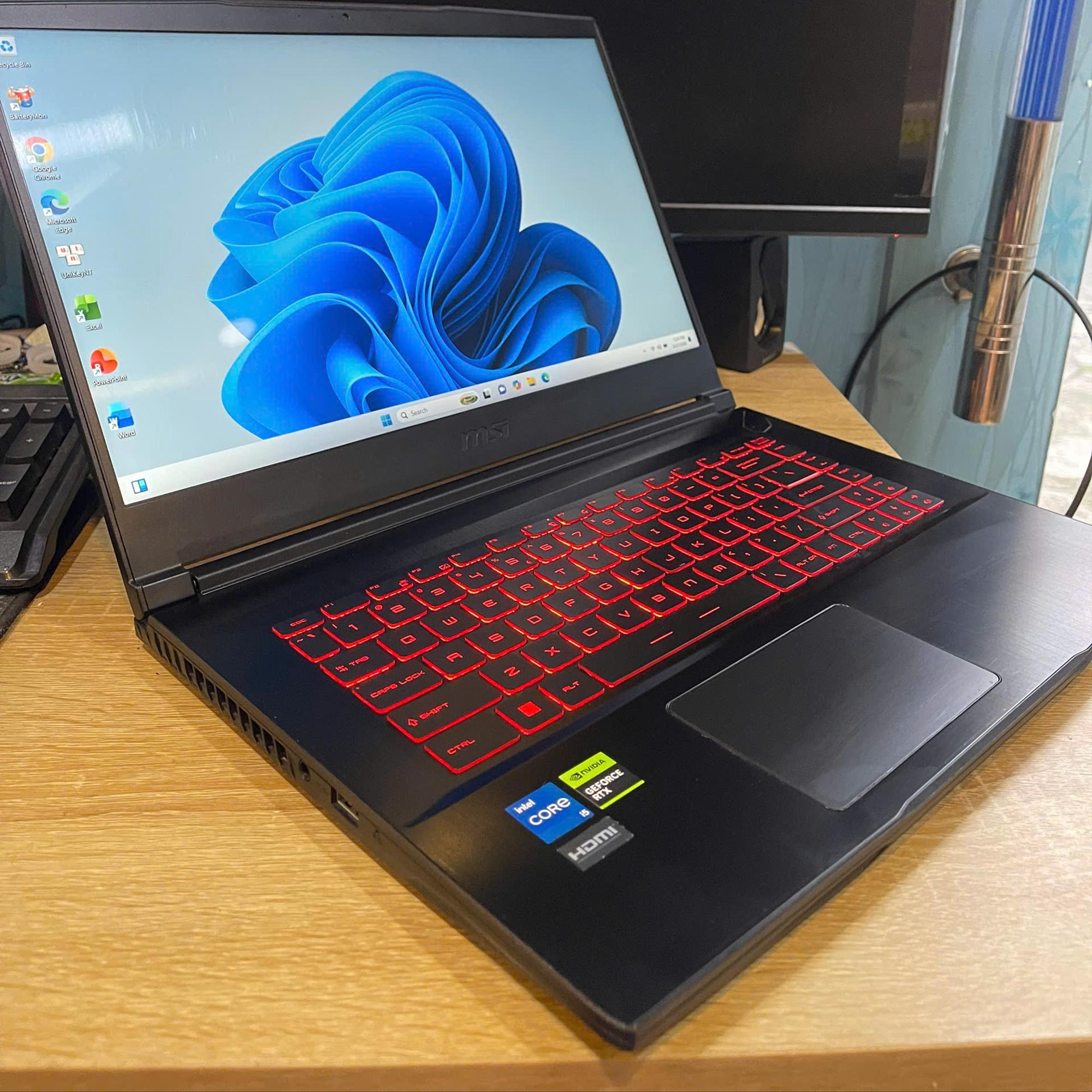 MSI i5 12th Ram 8GB 512GB SSD RTX 4050 6GB Màn 15.6inch FHD 144HZ-duoc-ban-tai-Vi Tính Kim Trân