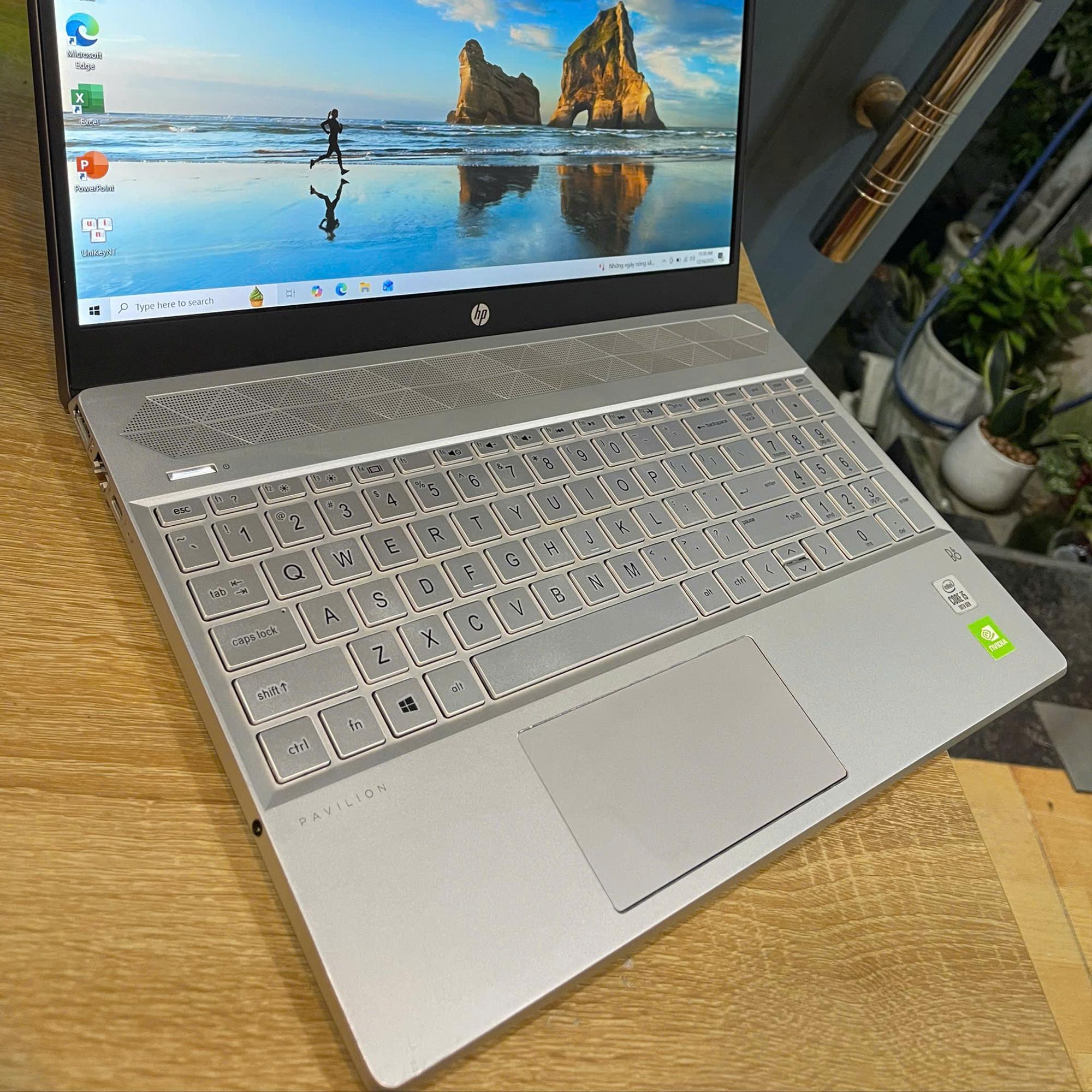 HP Pavilion i5 10th Ram 8GB 512GB SSD Card NVIDIA MX250 Màn 15.6inch FHD IPS-duoc-ban-tai-Vi Tính Kim Trân
