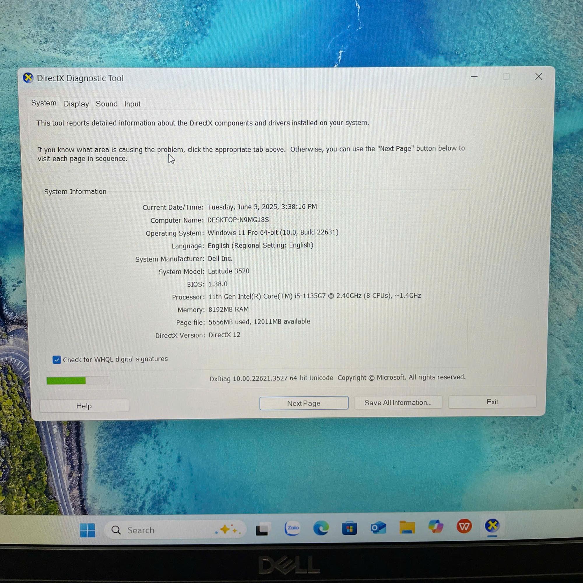 Dell E3520 i5 11th Zin Tem - Ram 8GB 256GB SSD Màn 15.6inch FHD-duoc-ban-tai-Vi Tính Kim Trân