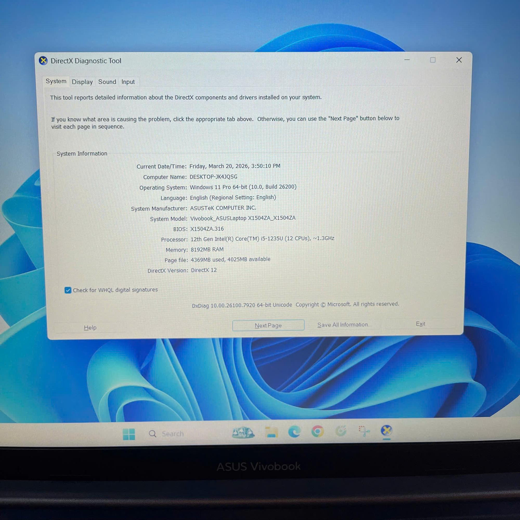 Asus i5 12th Ram 8GB 512GB SSD Màn 15.6inch FHD. BH hãng tới 7/2026-duoc-ban-tai-Vi Tính Kim Trân