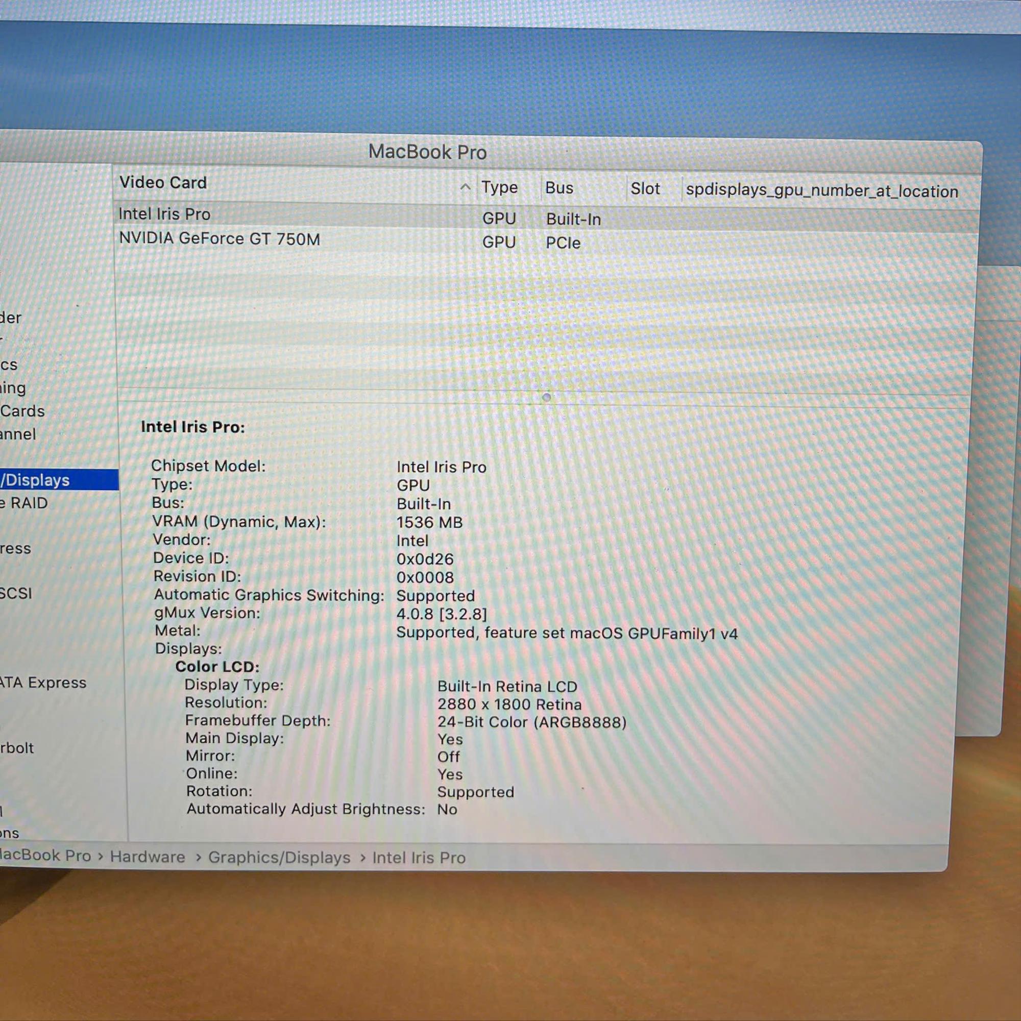 MacBook Pro 2013 Core i7 16GB/256GB Card NVIDIA GeForce GT 750M Màn 15inch Retina 2.8k-duoc-ban-tai-Vi Tính Kim Trân