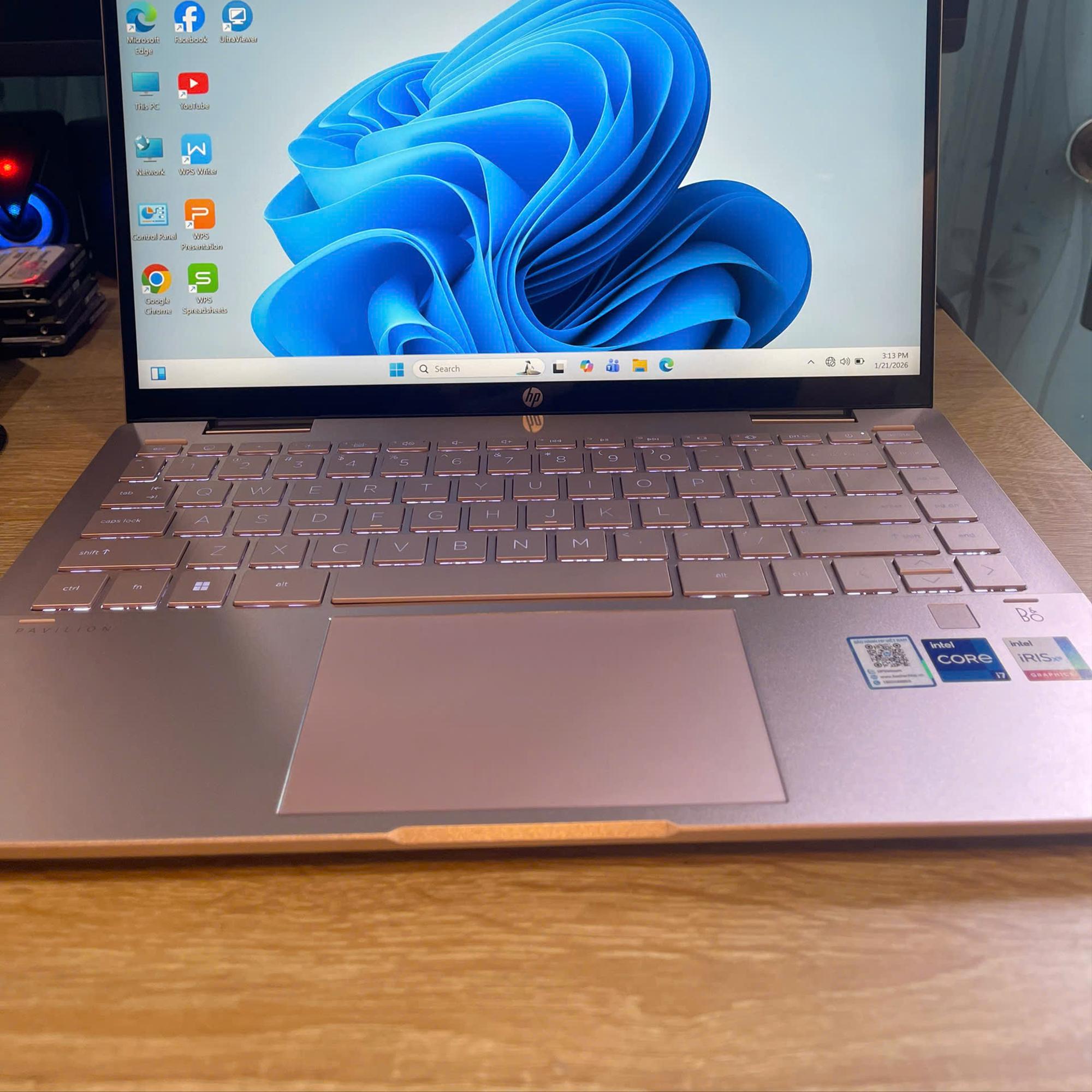 HP i7 13th Ram 16GB 512GB SSD Màn 14inch FHD xoay gập 360° -duoc-ban-tai-Vi Tính Kim Trân