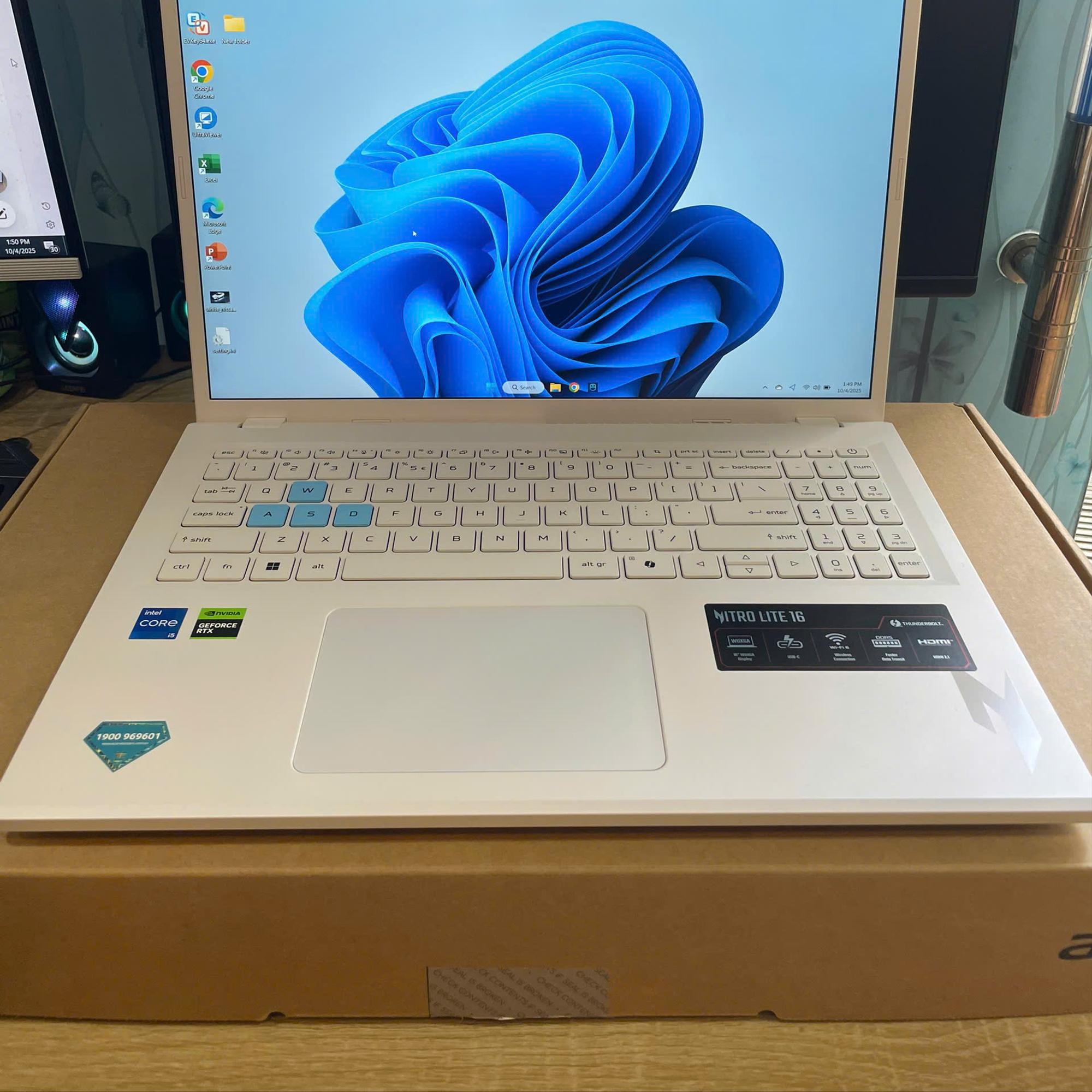 Acer i5 13th Ram 16GB Card RTX 3050 6GB 15.6inch FHD 165hz Bảo hành Gearvn tới 31/8/2027-duoc-ban-tai-Vi Tính Kim Trân