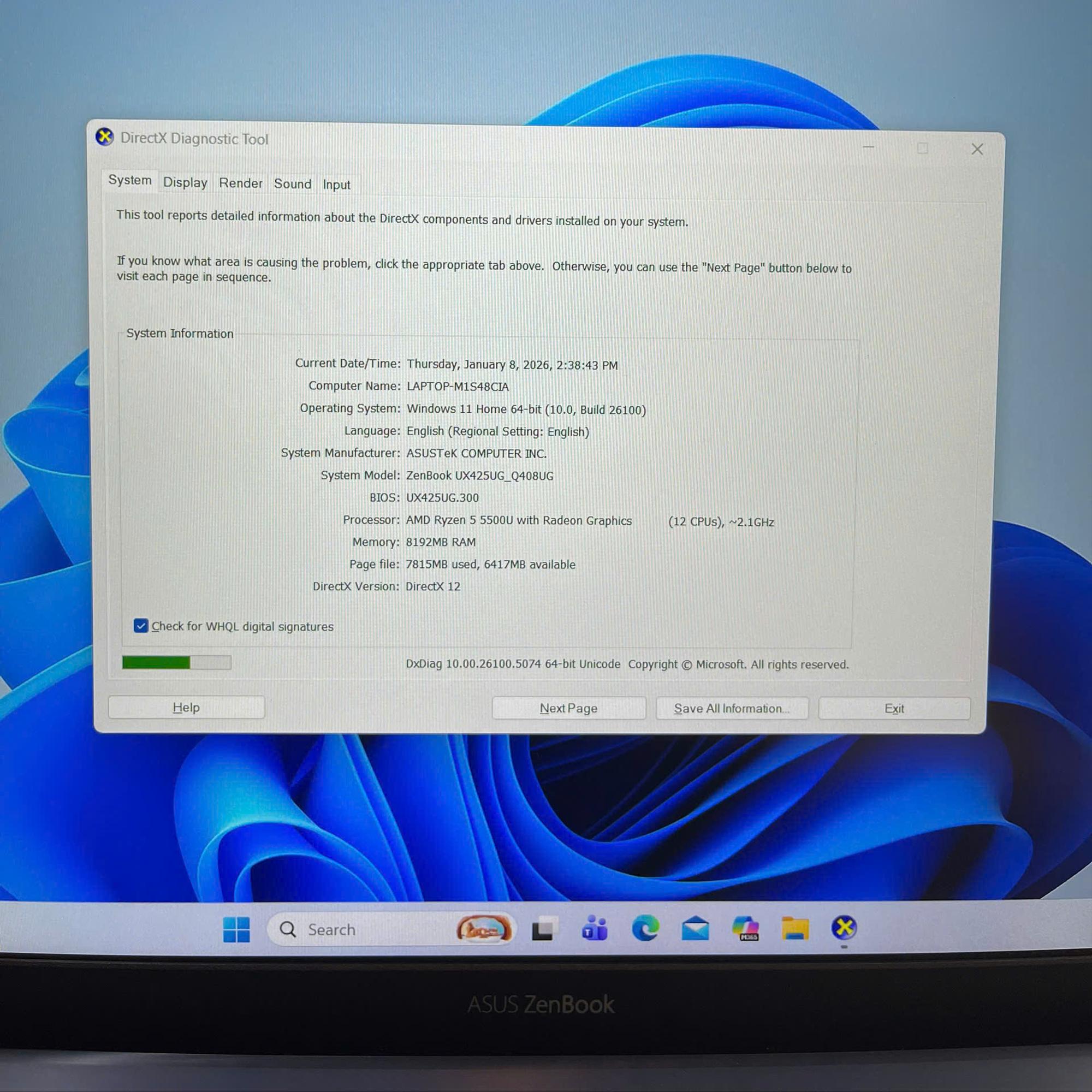 Asus ZenBook Ryzen 5 5500U Ram 8GB 256GB SSD Card rời MX450 Màn 14inch FHD-duoc-ban-tai-Vi Tính Kim Trân