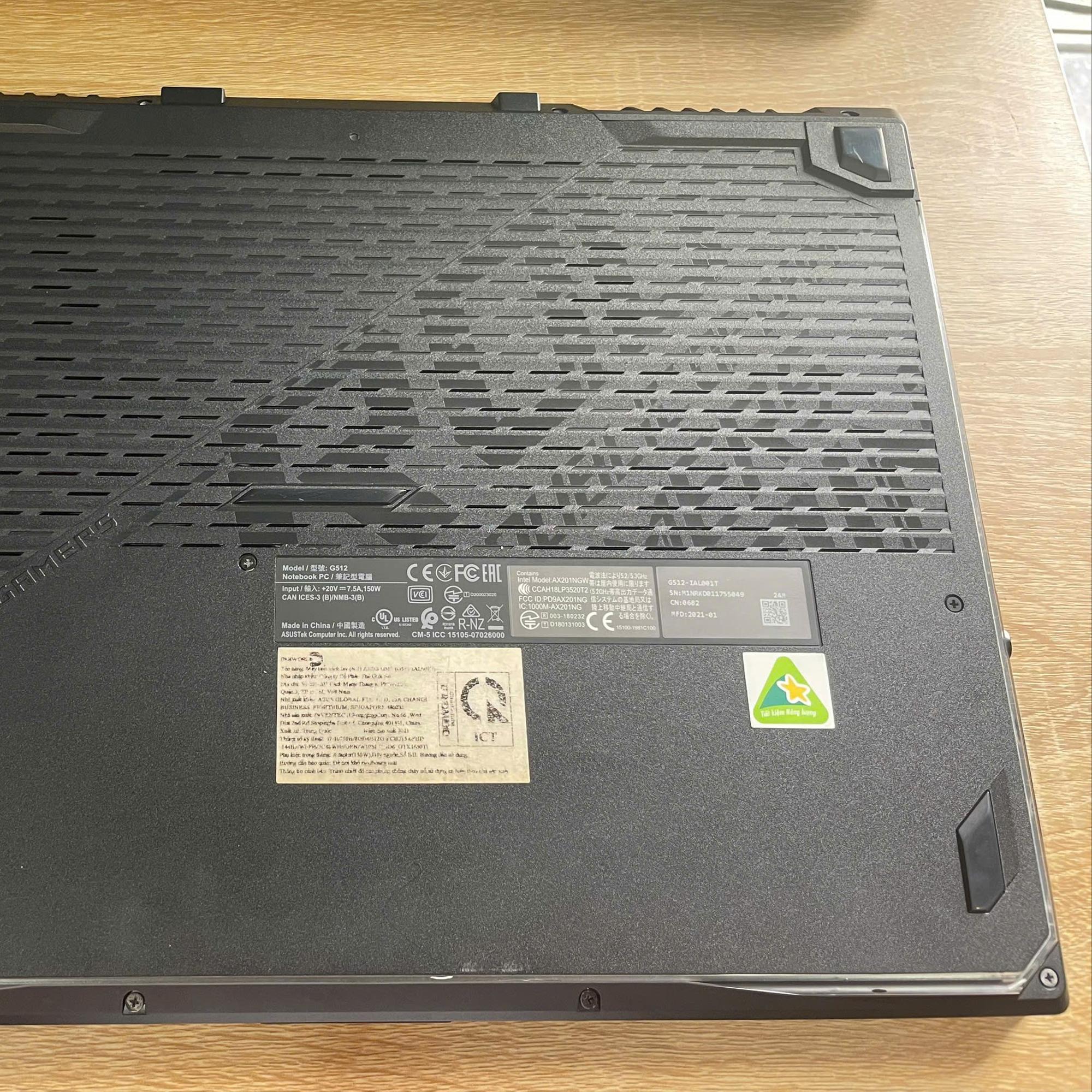 ASUS ROG  Strix i7 10750H - Ram 16GB 512GB SSD CARD GTX 1650 MÀN 144hz-duoc-ban-tai-Vi Tính Kim Trân