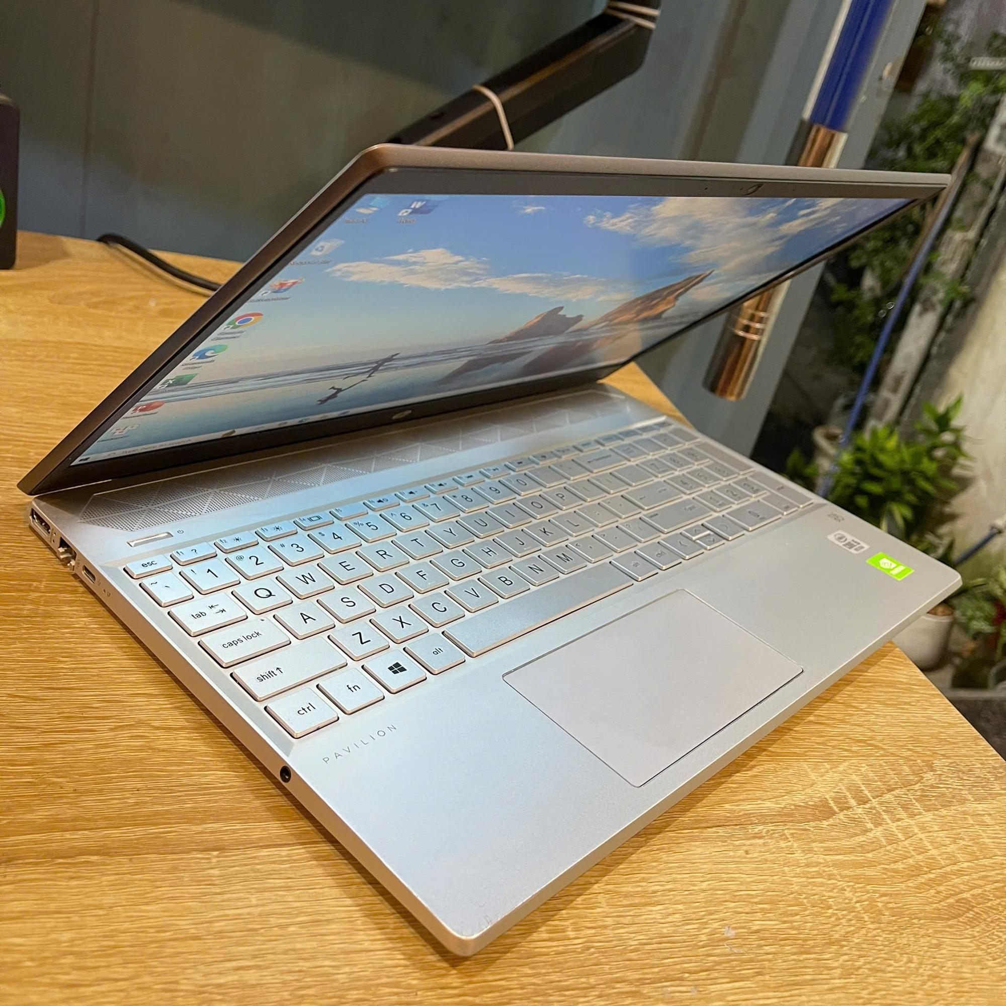 HP Pavilion i5 10th Ram 8GB 512GB SSD Card NVIDIA MX250 Màn 15.6inch FHD IPS-duoc-ban-tai-Vi Tính Kim Trân