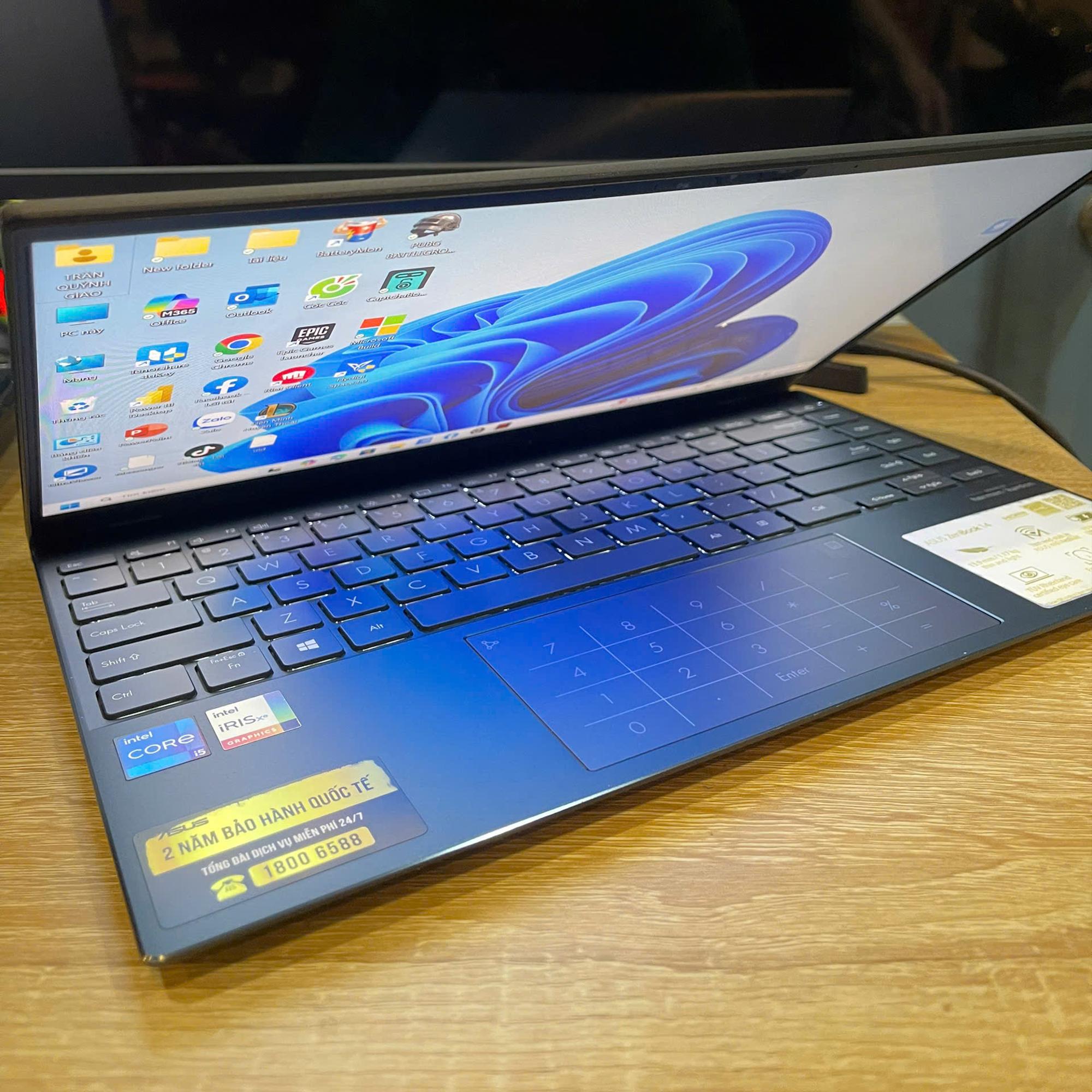 ASUS i5 11th Ram 8GB 512GB SSD Màn hình 14inch FHD IPS-duoc-ban-tai-Vi Tính Kim Trân