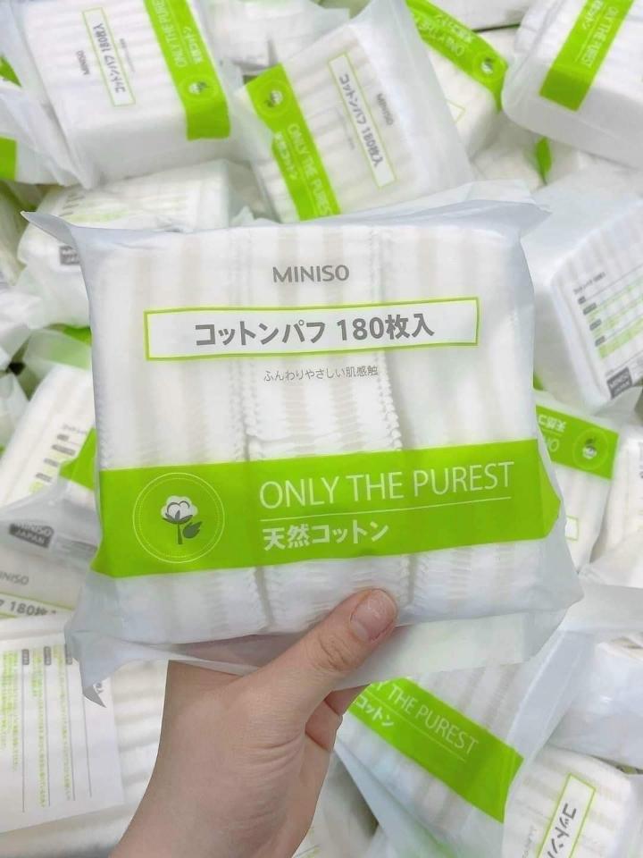 Bông tẩy trang Mimiso 180 miếng-duoc-ban-tai-Cao Thu. Hàn Quốc Mix Shop