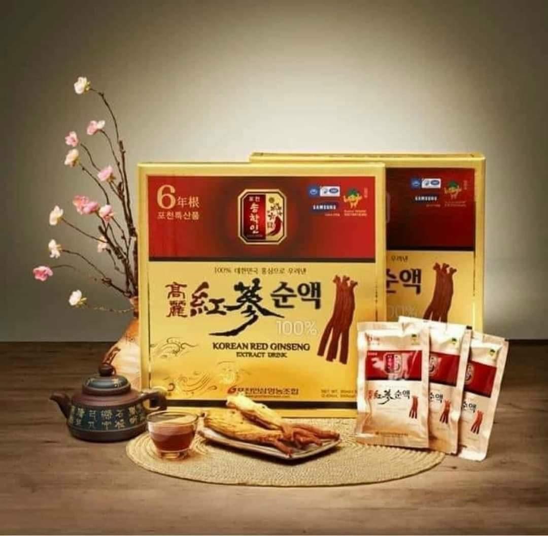 NƯỚC TINH CHẤT HỒNG SÂM POCHEON NGUYÊN CHẤT 100%-duoc-ban-tai-Cao Thu. Hàn Quốc Mix Shop