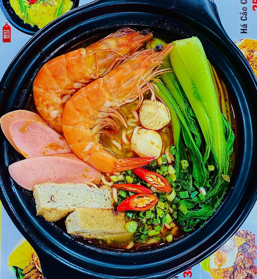 Mì Cay Hải Sản-duoc-ban-tai-Mì Trộn Trứng Lòng Đào