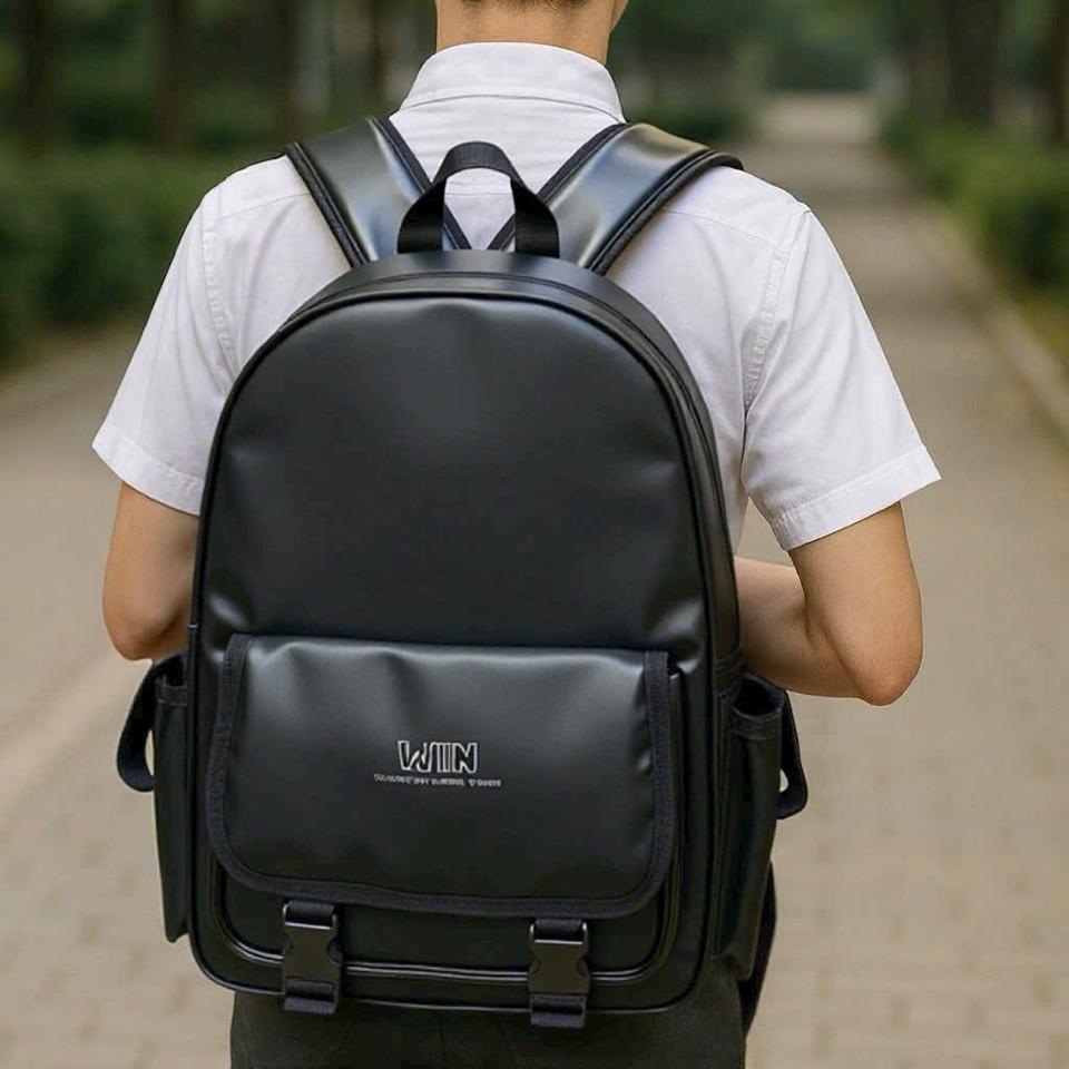 Ba lô da PU đen-duoc-ban-tai-Shop giày Ốc - Giày Nữ Thời Trang