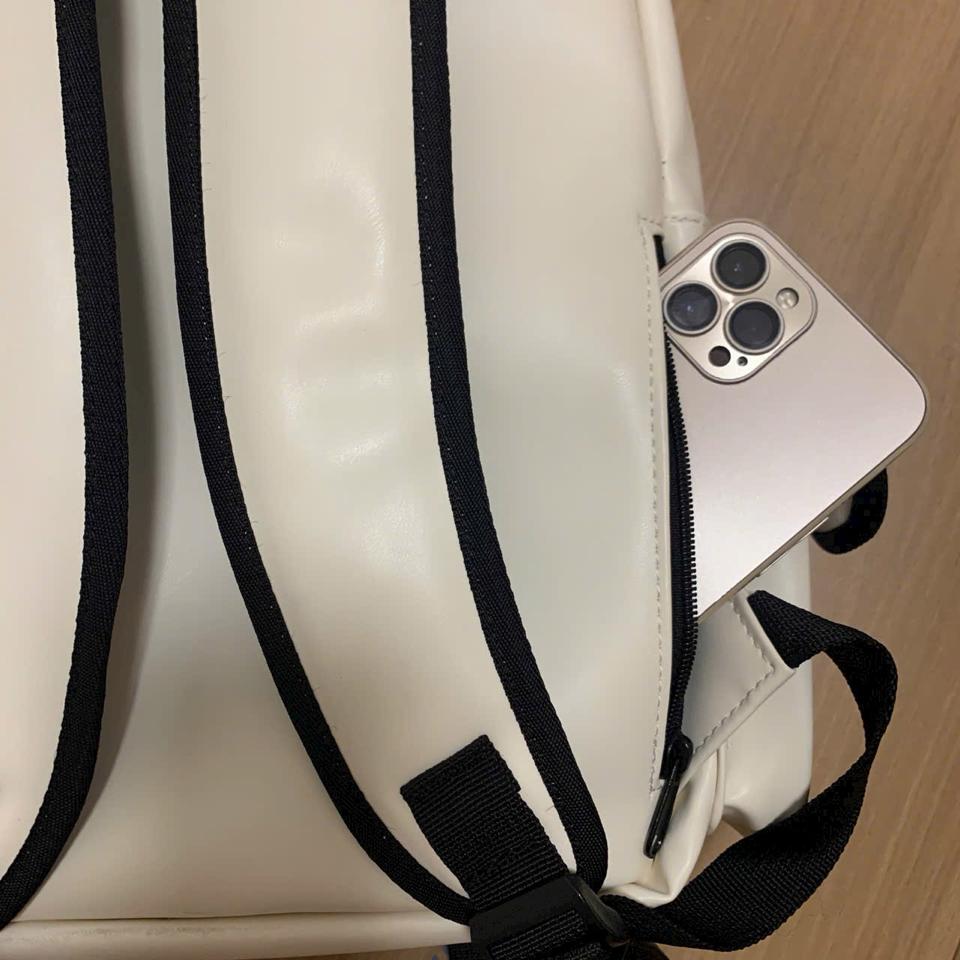 Ba lô da PU trắng-duoc-ban-tai-Shop giày Ốc - Giày Nữ Thời Trang