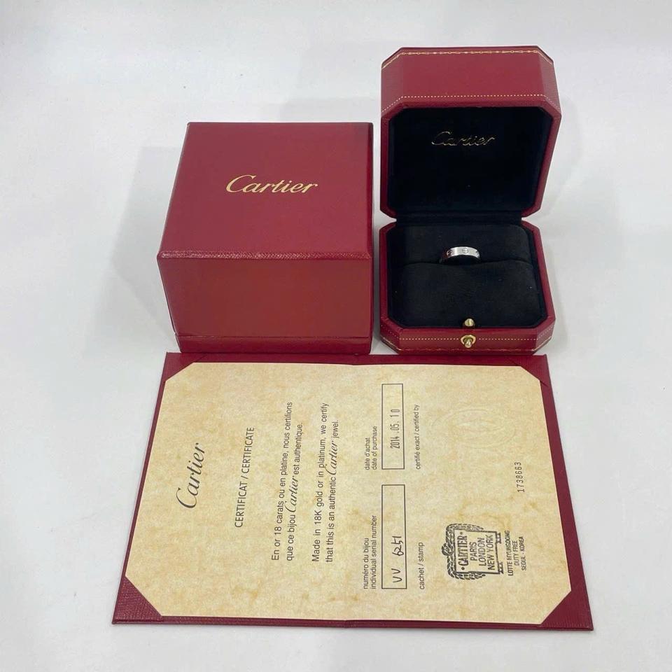 CARTIER LOVE RING - Mỏng - WG - 1diamond - 47 - box + certi (VV 6251 10/05/2014)-duoc-ban-tai-PML