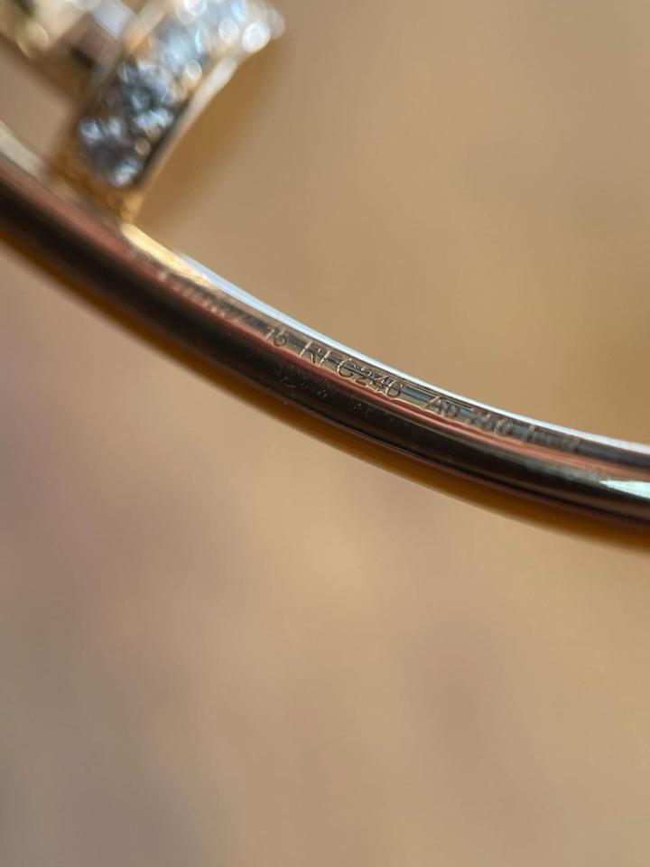 Vòng CARTIER Juste un Clou  Diamond - Rosegold  - Size 15 - Full box bill certificate 2022 Like new (10/01/2022_RFC246)-duoc-ban-tai-PML